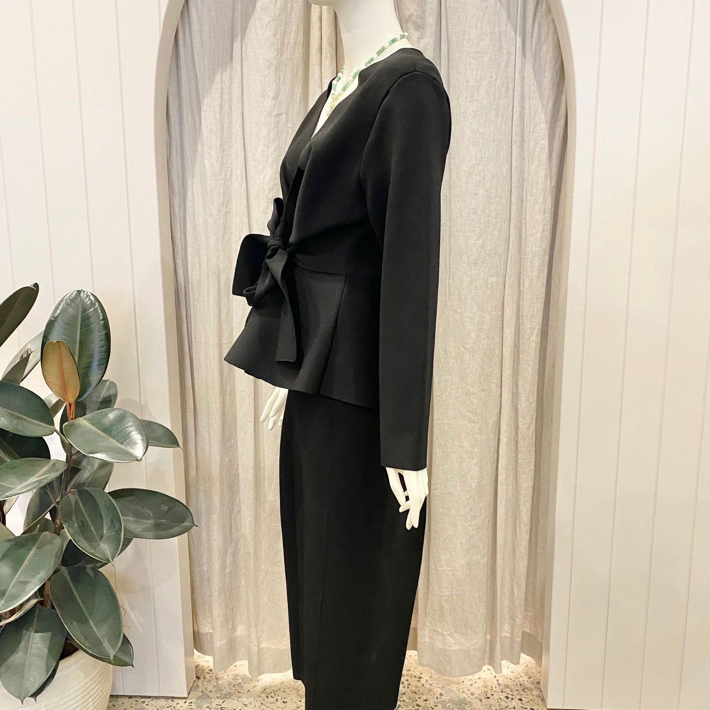 Country Road Crepe Knit Set in Black - Size L/XL