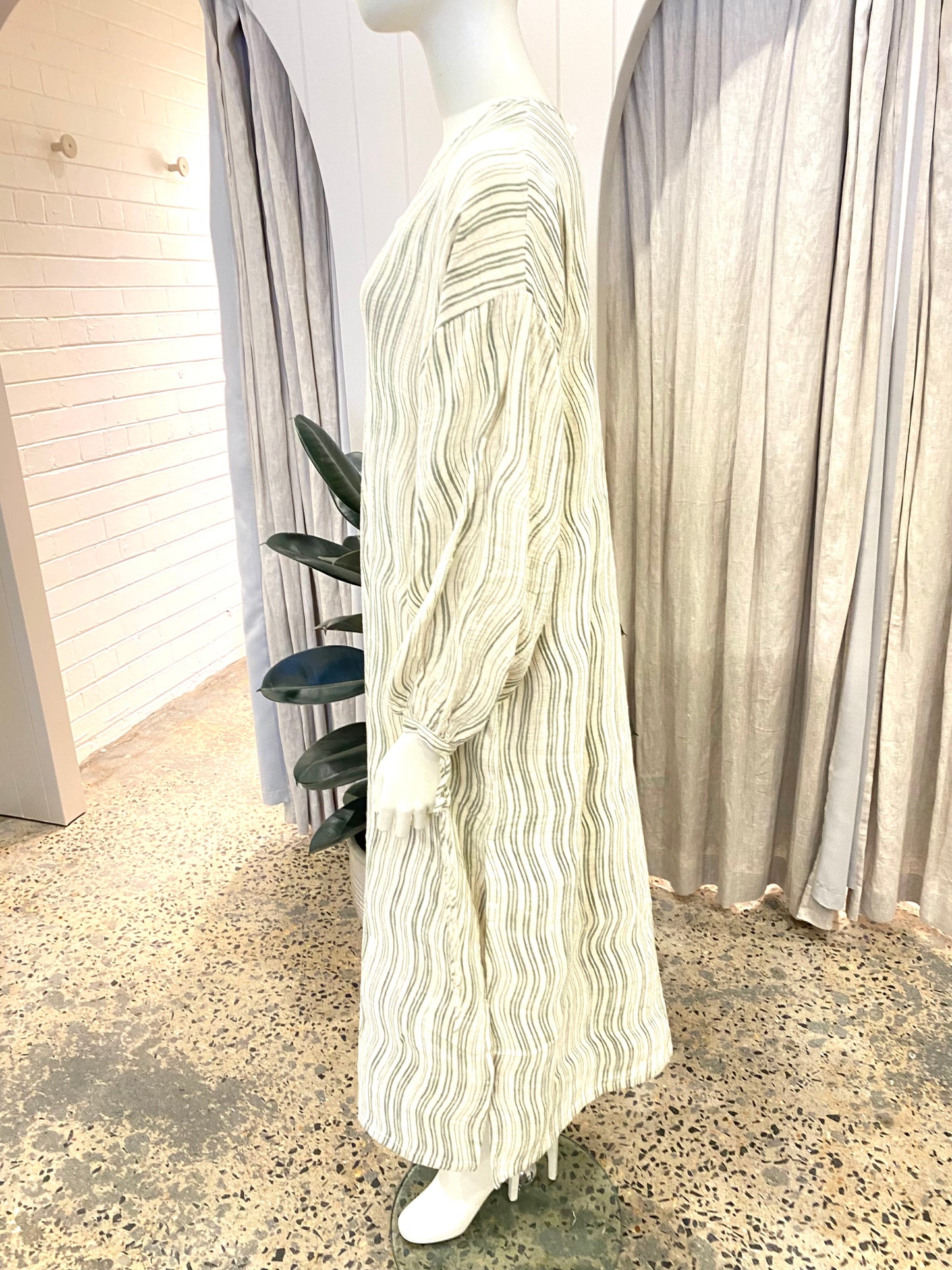 Maurie & Eve Good Energy Maxi Dress in Olive - Size 8