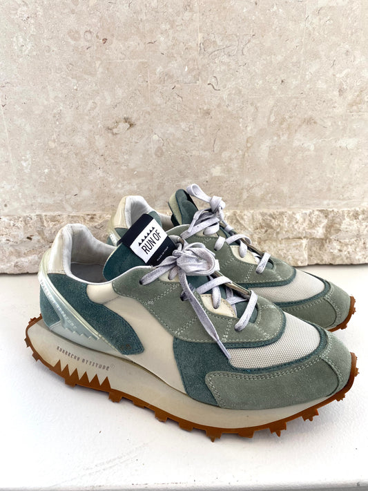 Run Of 'Bodrum' Sneakers in Sage - Size 40