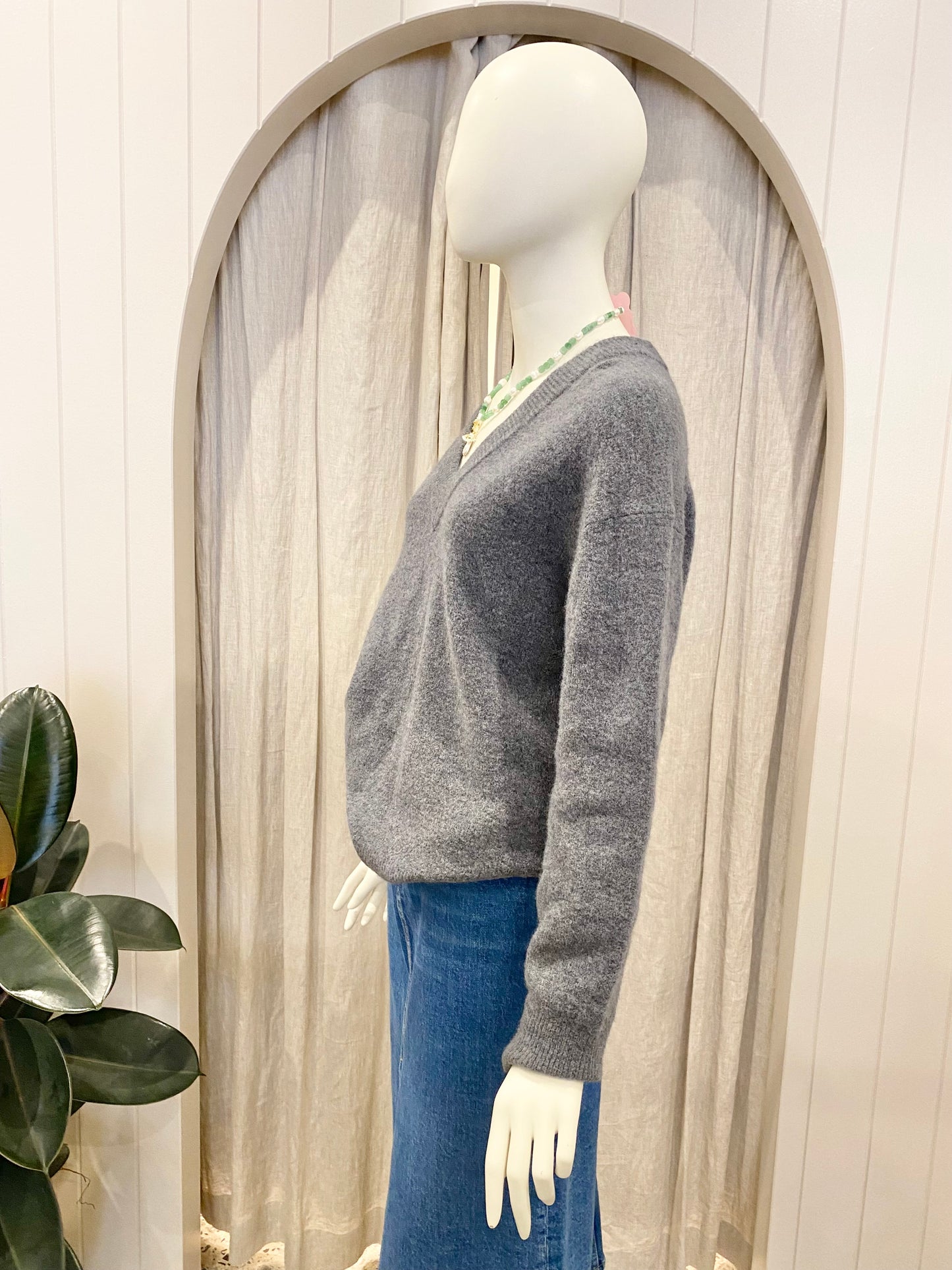 Rails Malise Charcoal Sweater - Size S