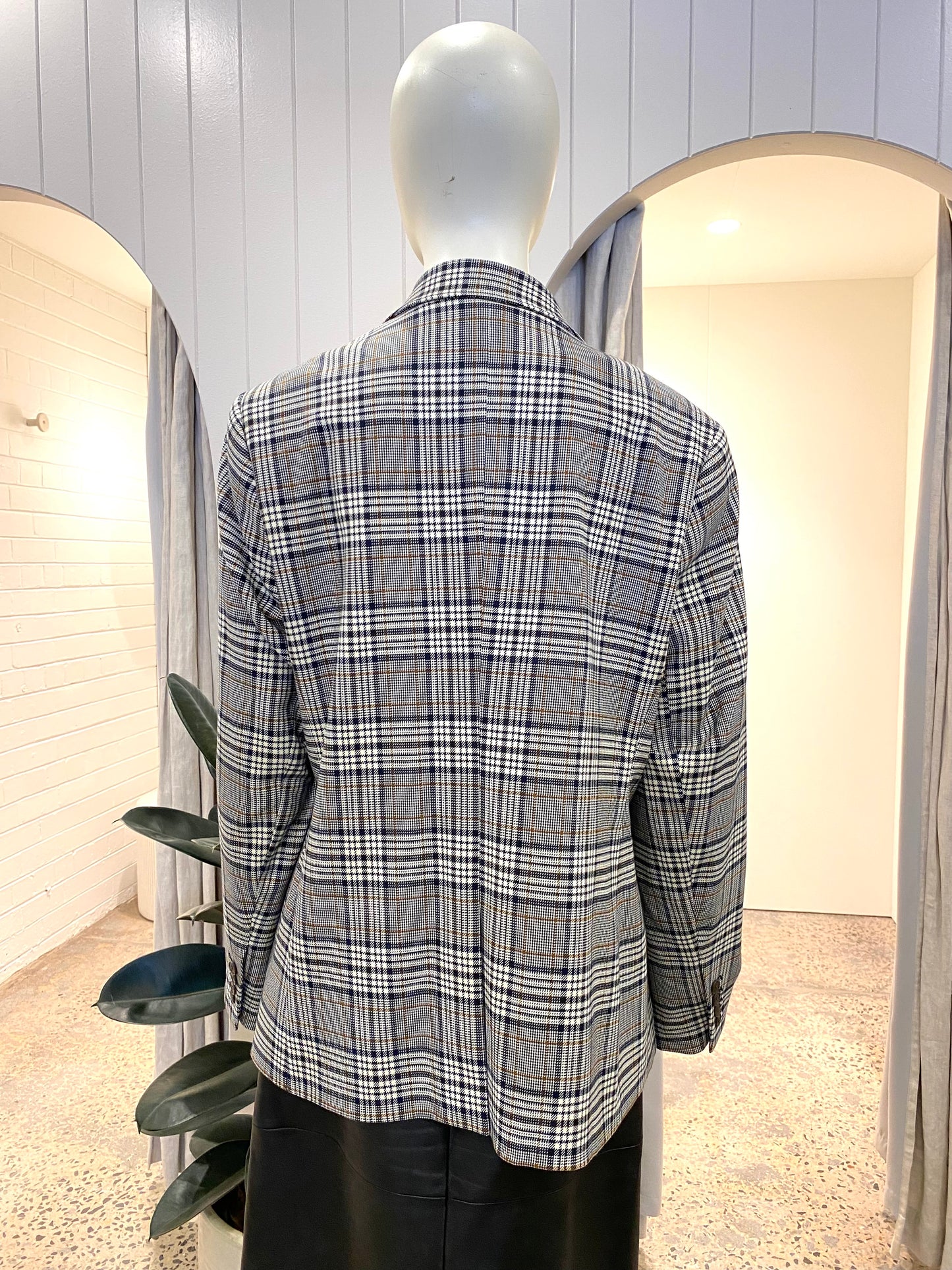 Commonry Check Blazer - Size 18