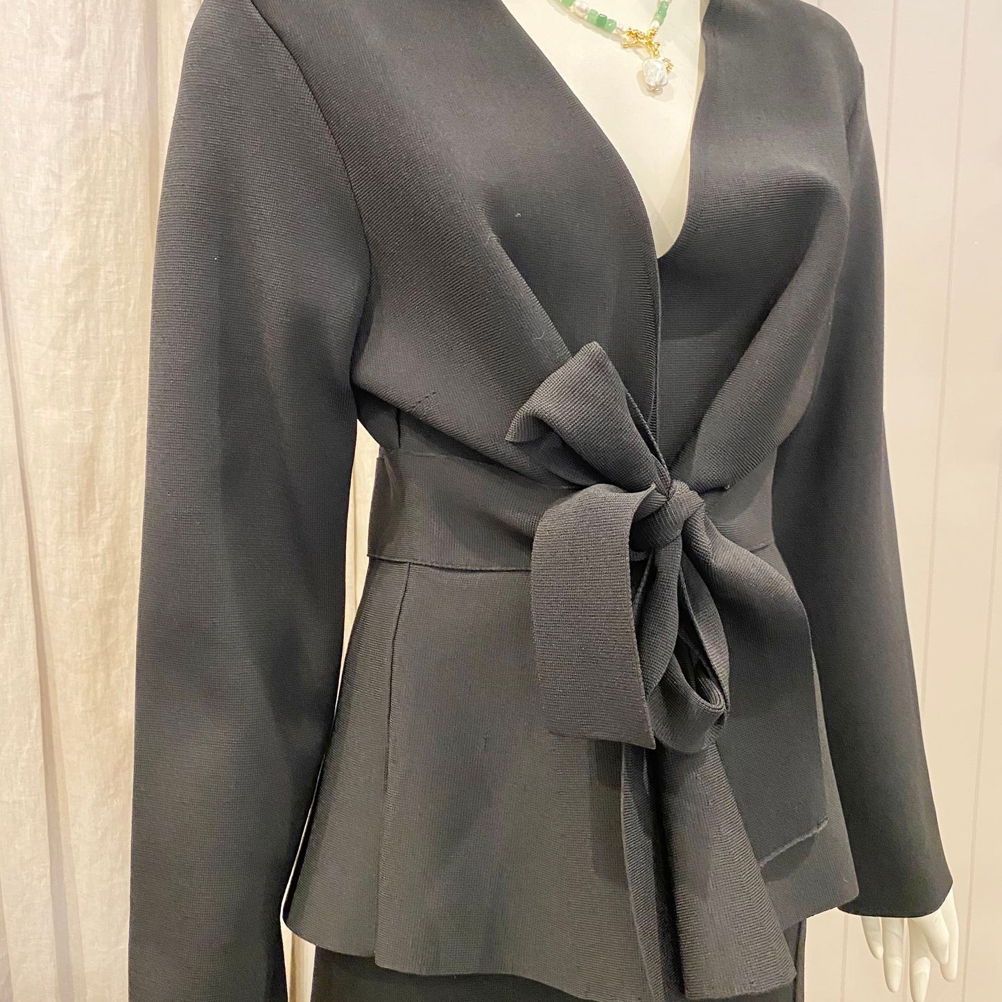 Country Road Crepe Knit Set in Black - Size L/XL