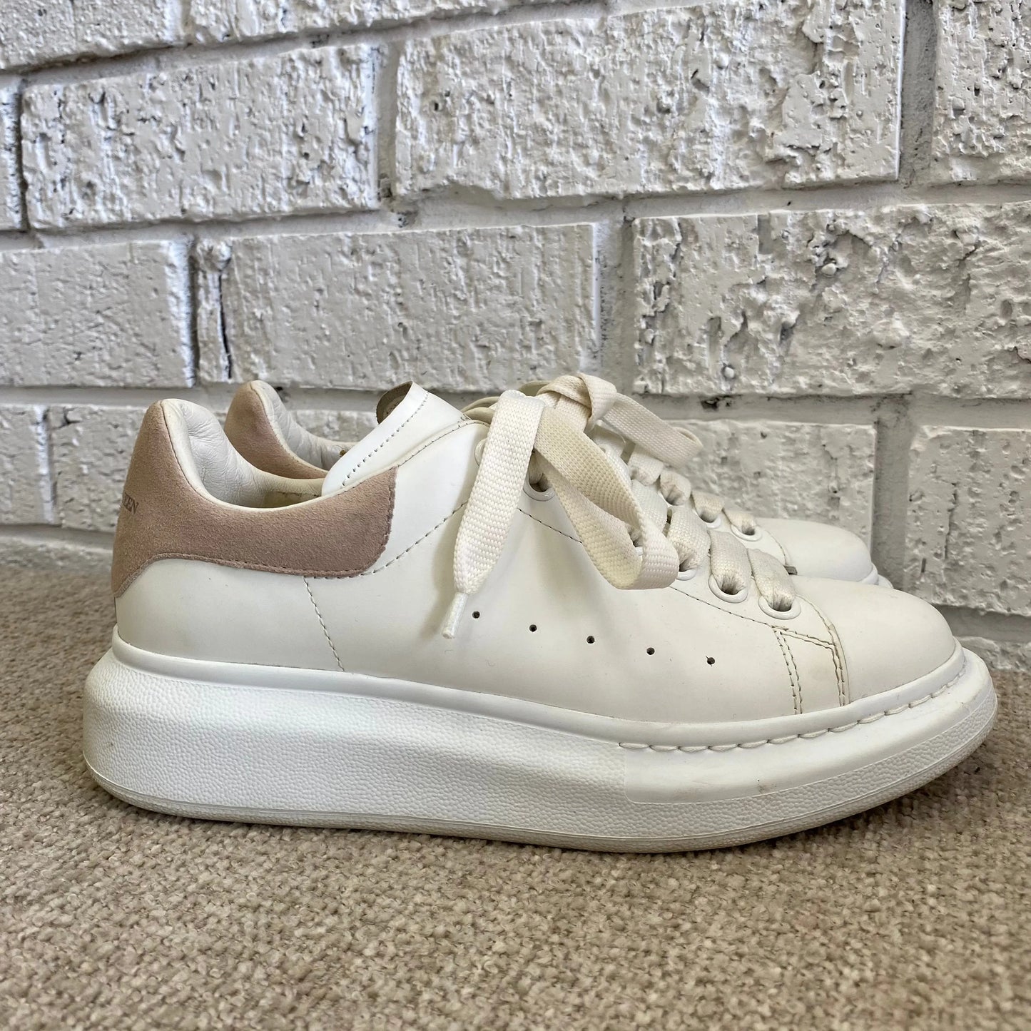 Alexander McQueen Suede Trimmed Sneakers - Size 37