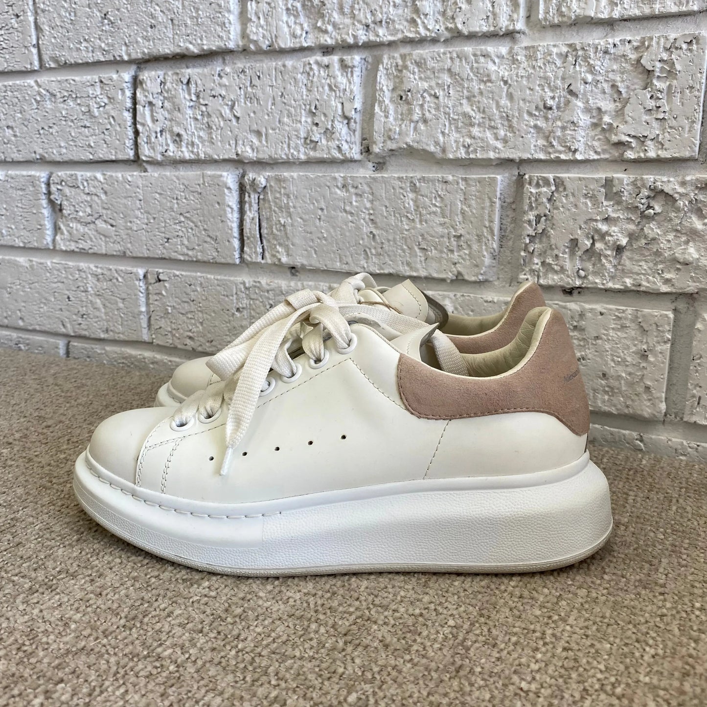 Alexander McQueen Suede Trimmed Sneakers - Size 37