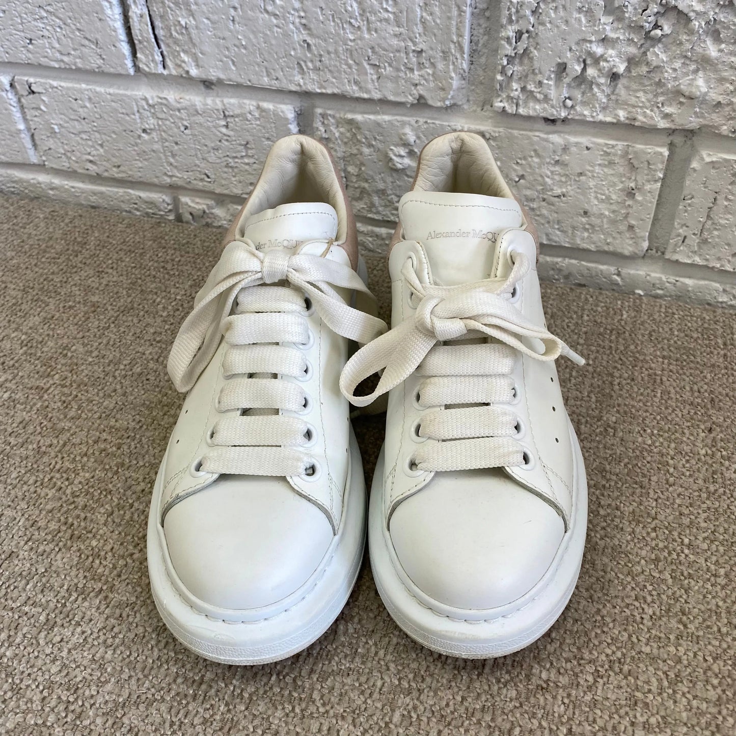 Alexander McQueen Suede Trimmed Sneakers - Size 37