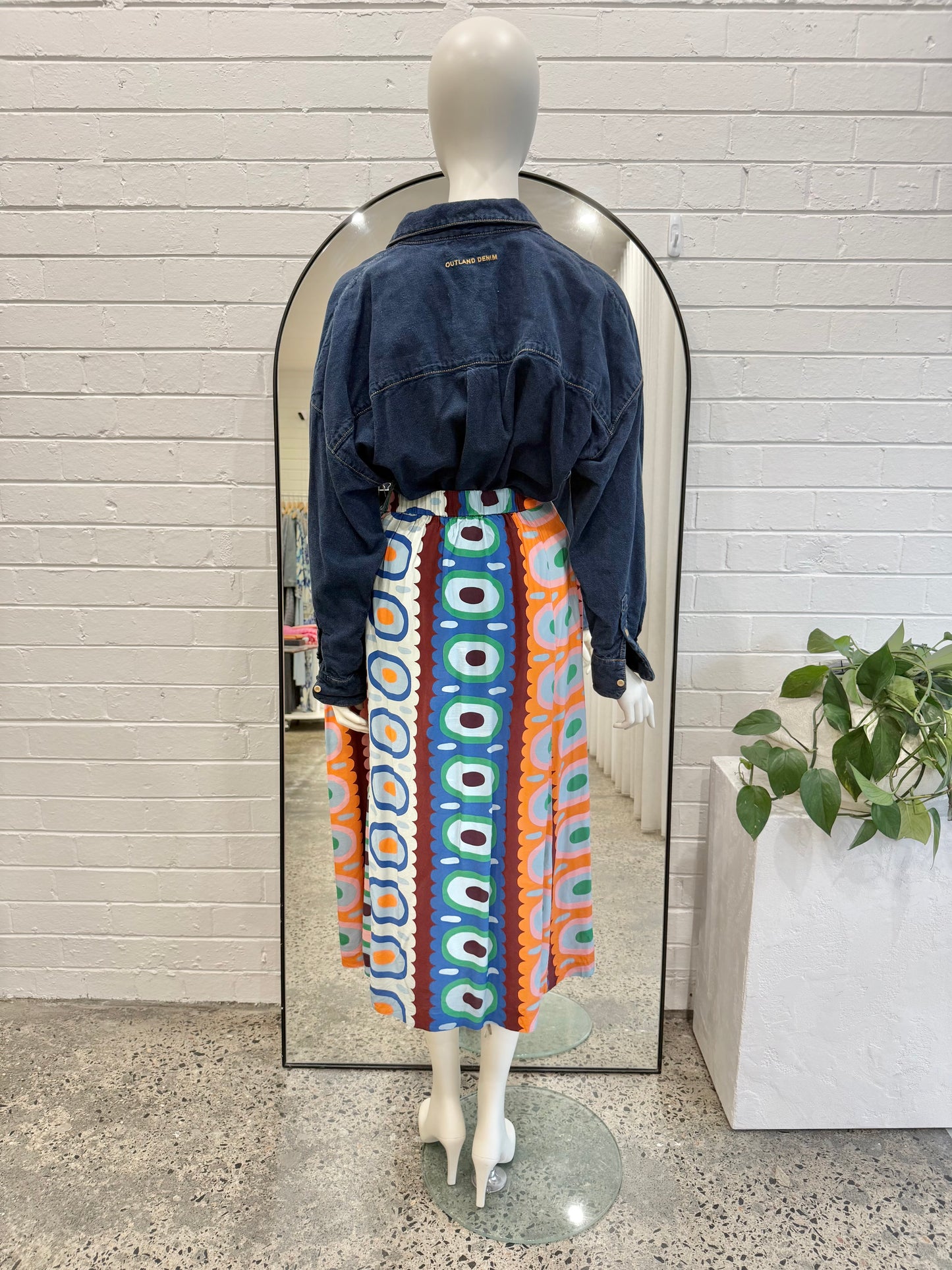 Katie Eraser x Gorman Near Naked Midi Skirt - Size 16