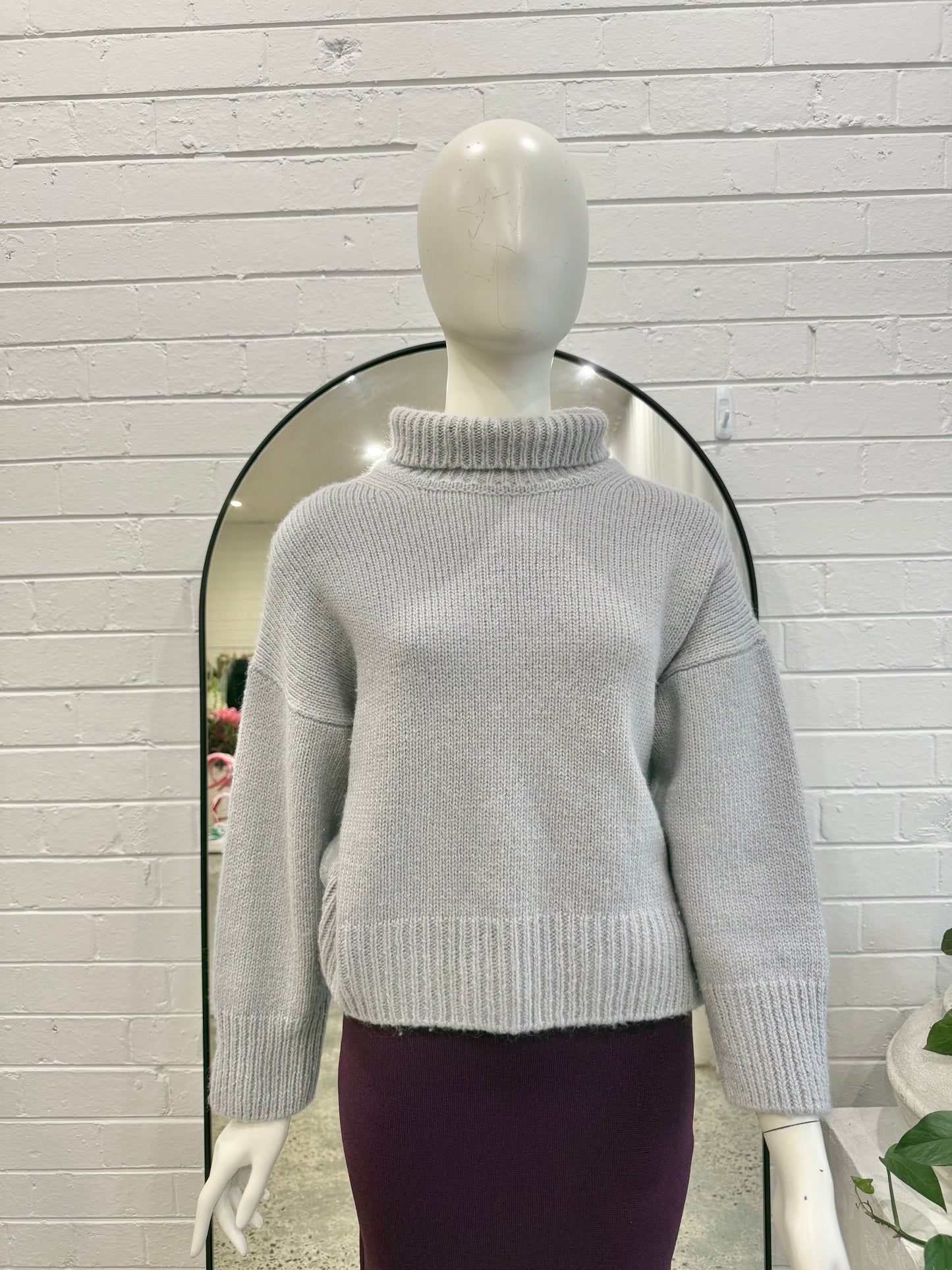Scanlan Theodore Grey Wool Blend Knit Jumper - Size M (10)