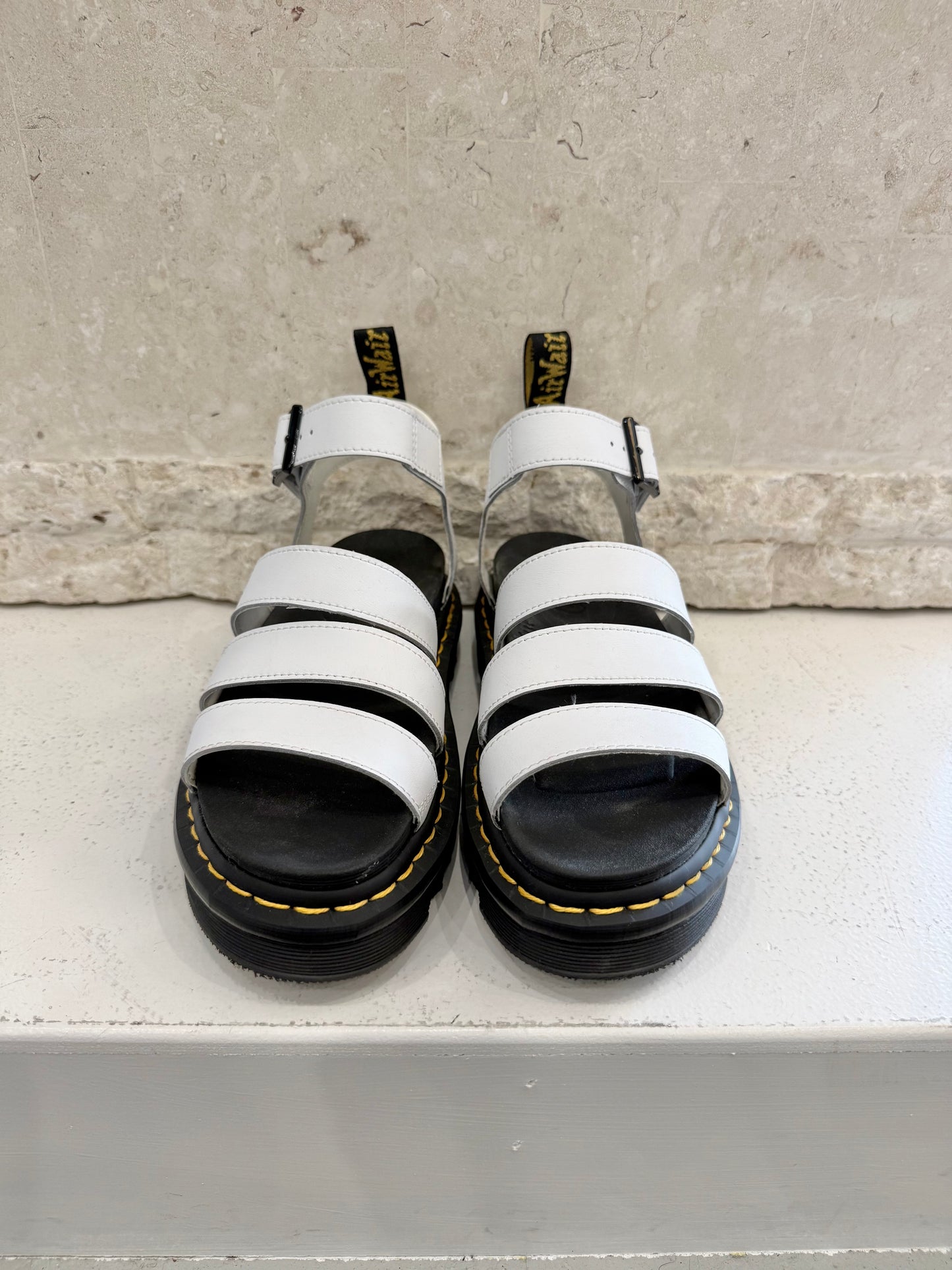 Dr Martens 'Blaire' Hydro Sandals in White - Size 38