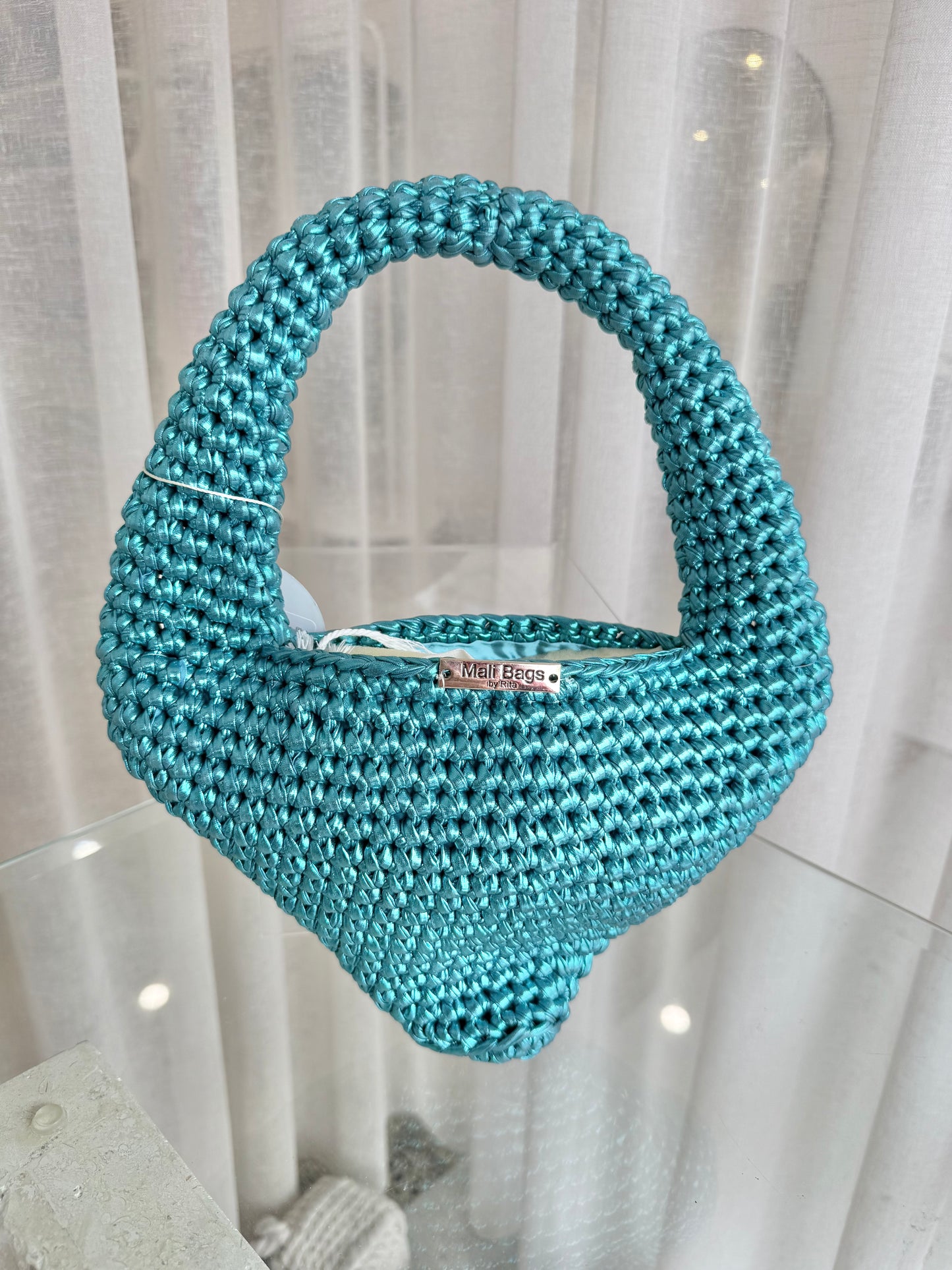 Mali Bags Blue Metallic Olivia Bag