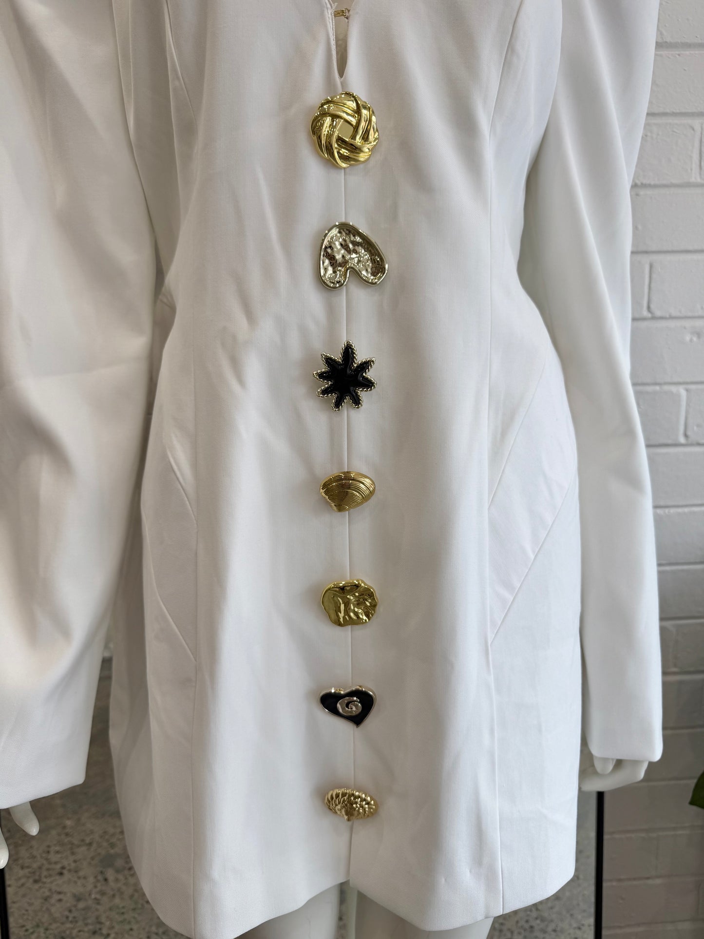 Atoir White Florence Mini Dress - Size L (12)