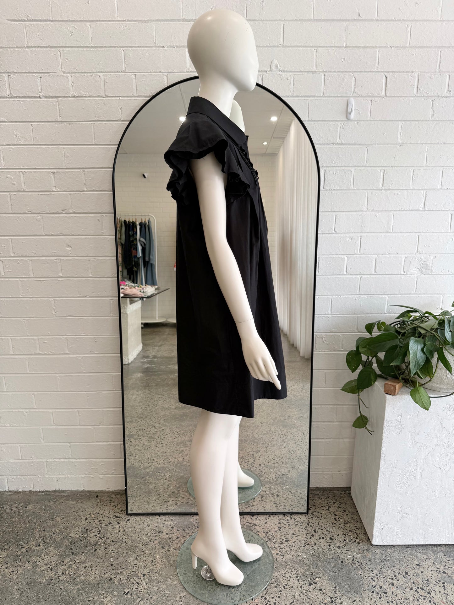 Lee Matthews Black Charlotte Mini Dress - Size 1 (8)