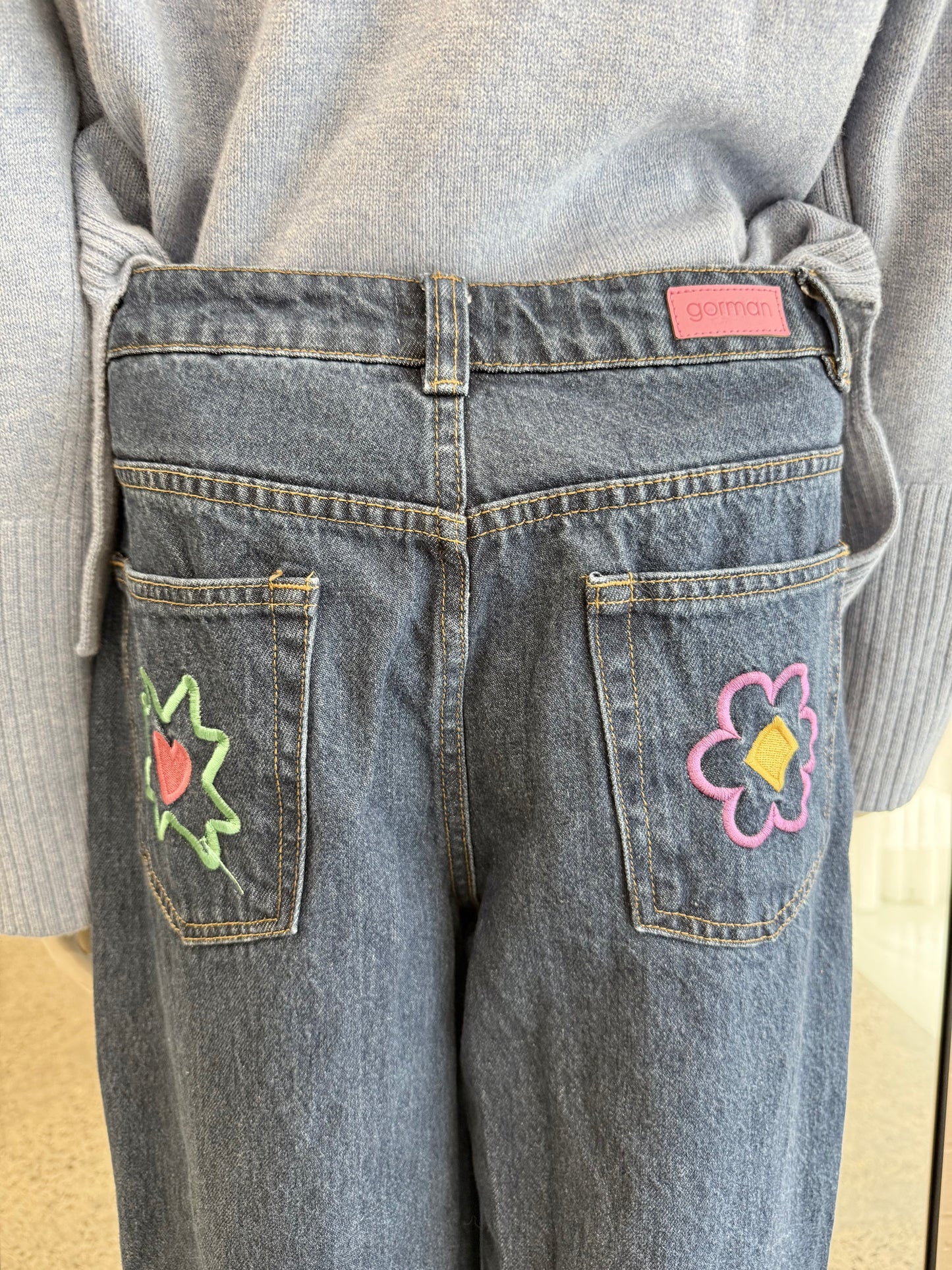 Gorman Blue Friendly Folk Jean - Size 10