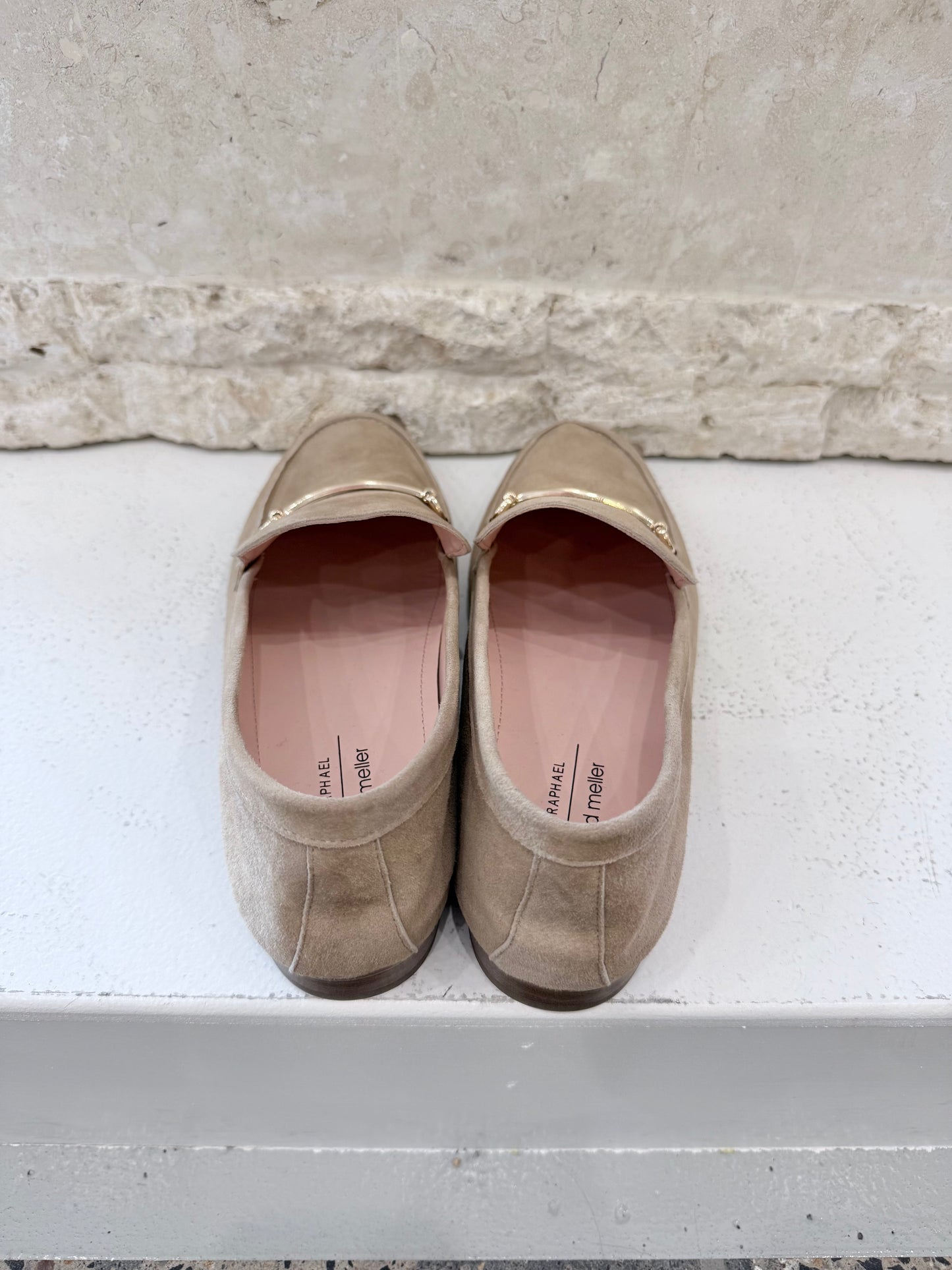 Filippo Raphael x Edward Meller Garnet Suede Moccasins - Size 40