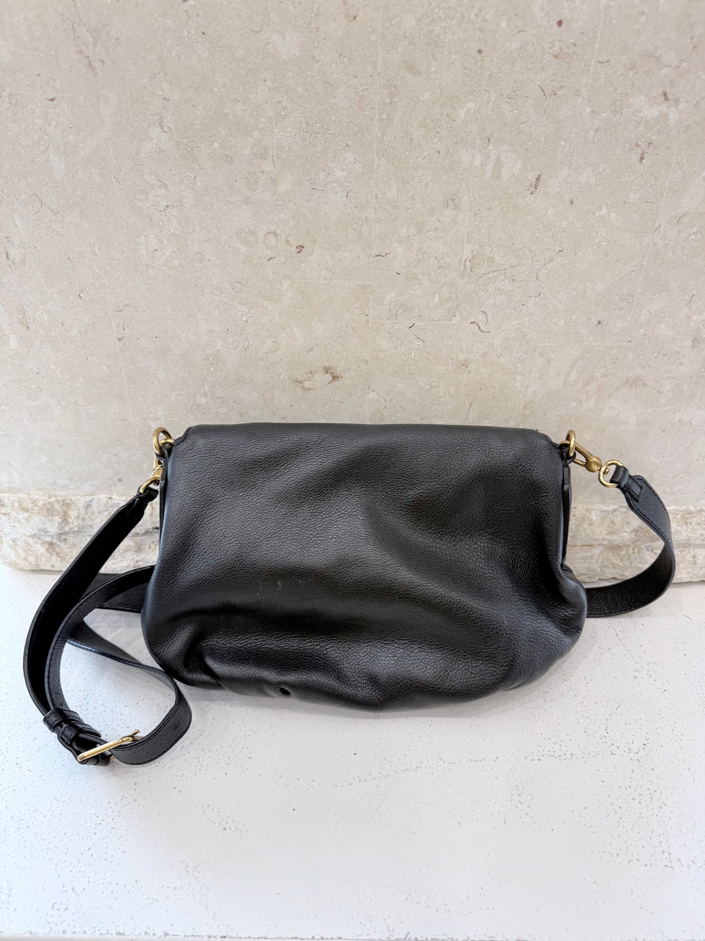 Marc By Marc Jacobs Black Natasha Leather Crossbody Bag