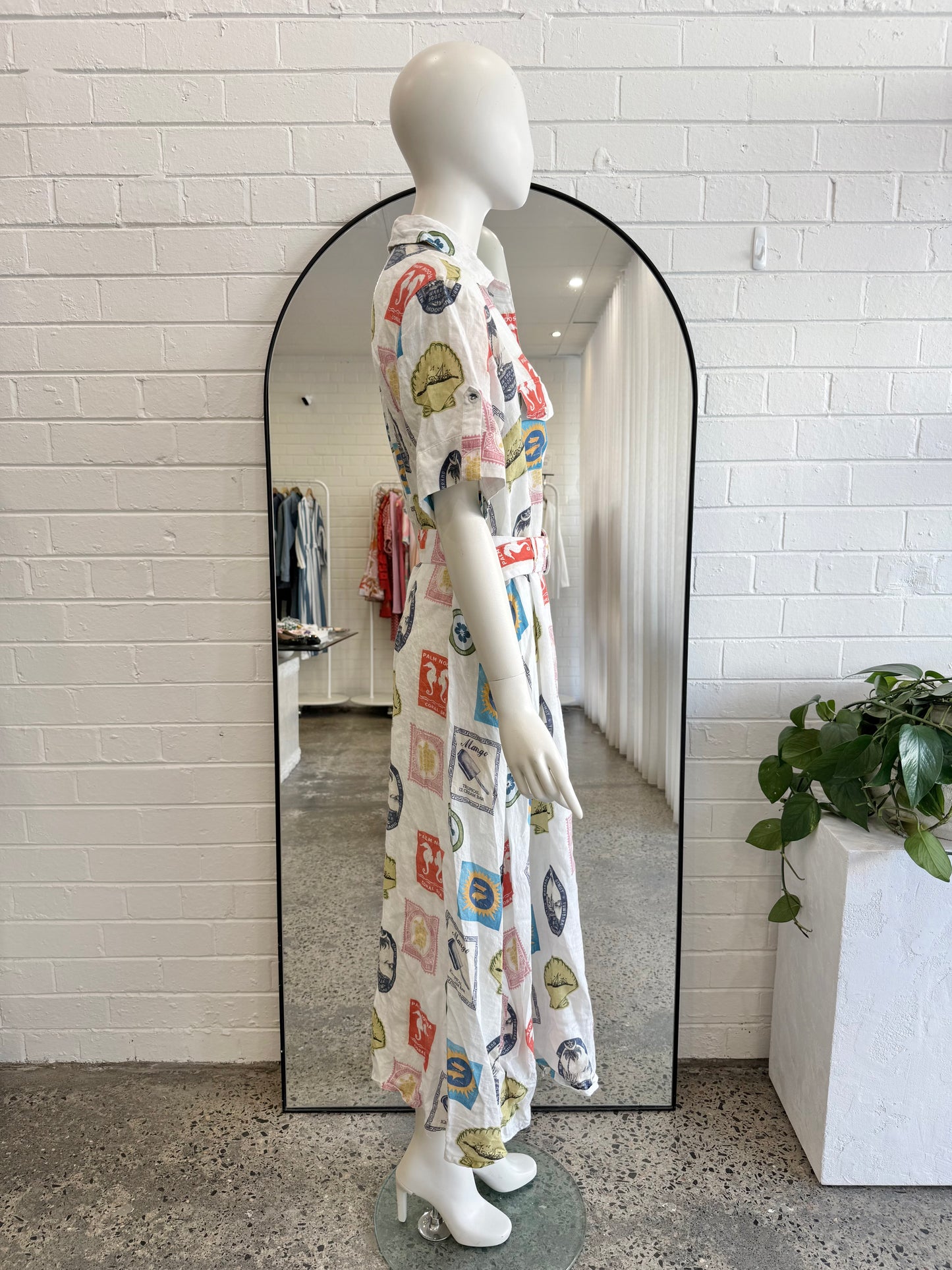 Palm Noosa White Memento Maxi Dress - Size 12