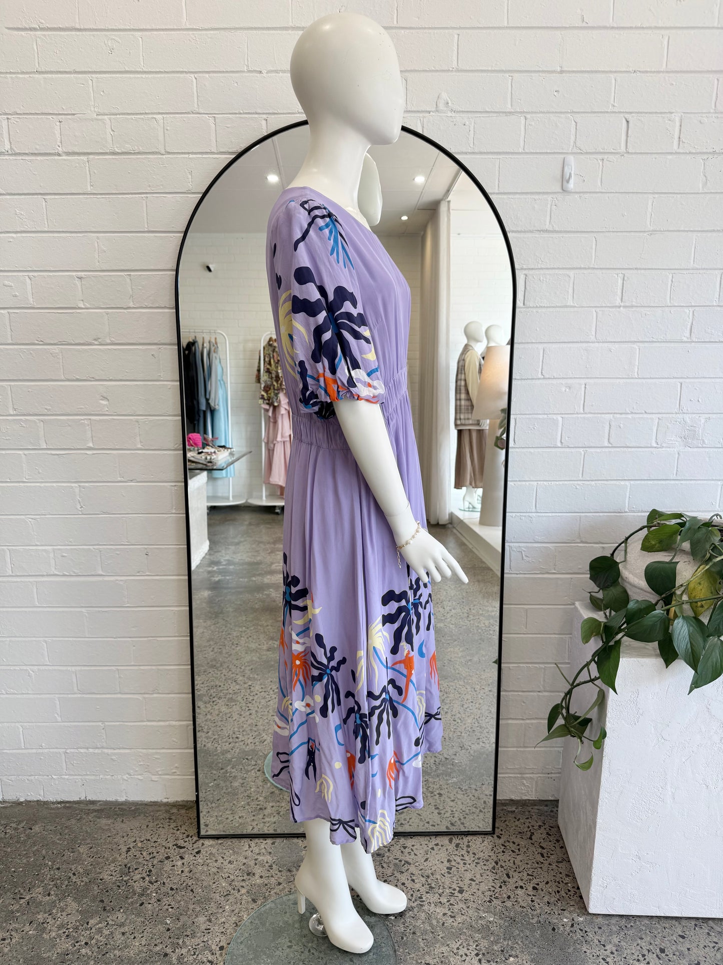 Gorman x Meg Fransee Purple Floral Spring Dress - Size 12
