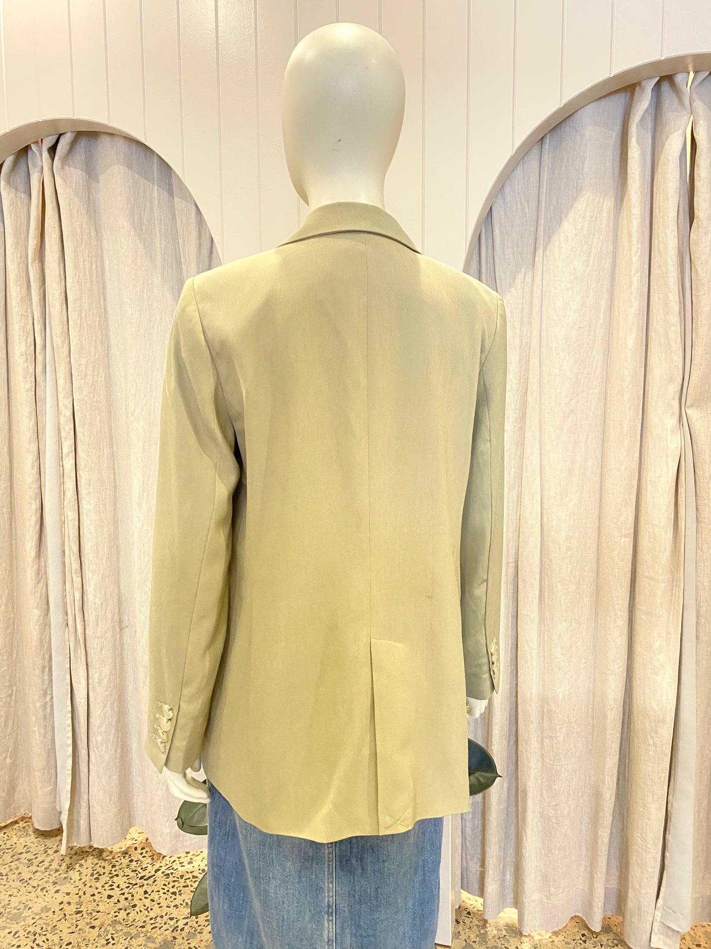 Elka Collective Beige Blazer - Size 12