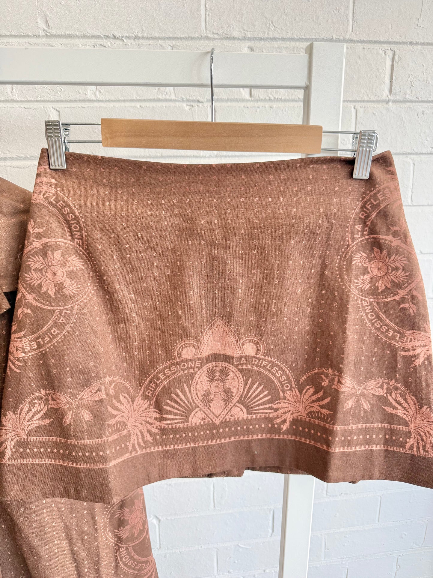 Emerson Studios Rust Reflexion Mini Skirt - Size M (10)