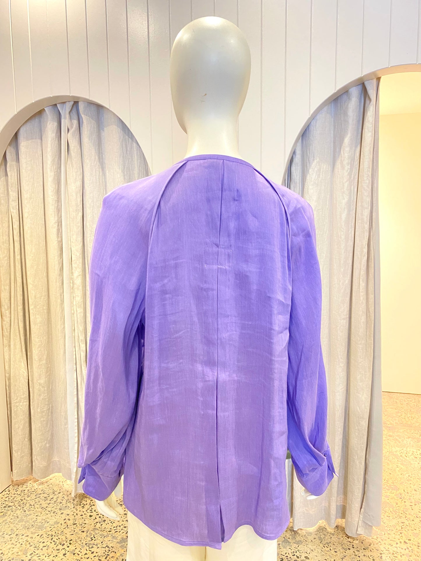 Country Road Fluid Long Sleeve Popover- Size 14