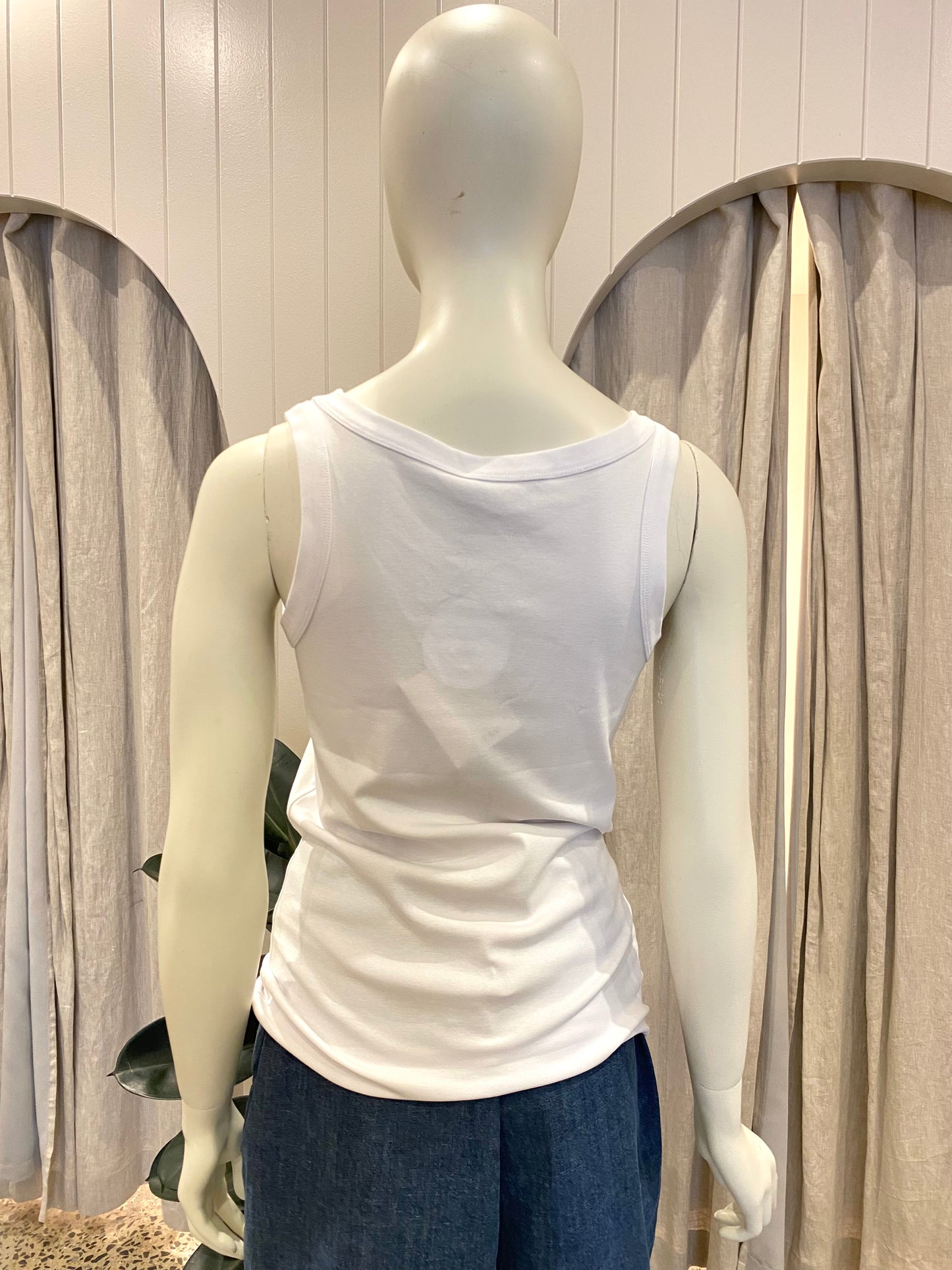 Prada Logo Cotton Tank Top - Size 10