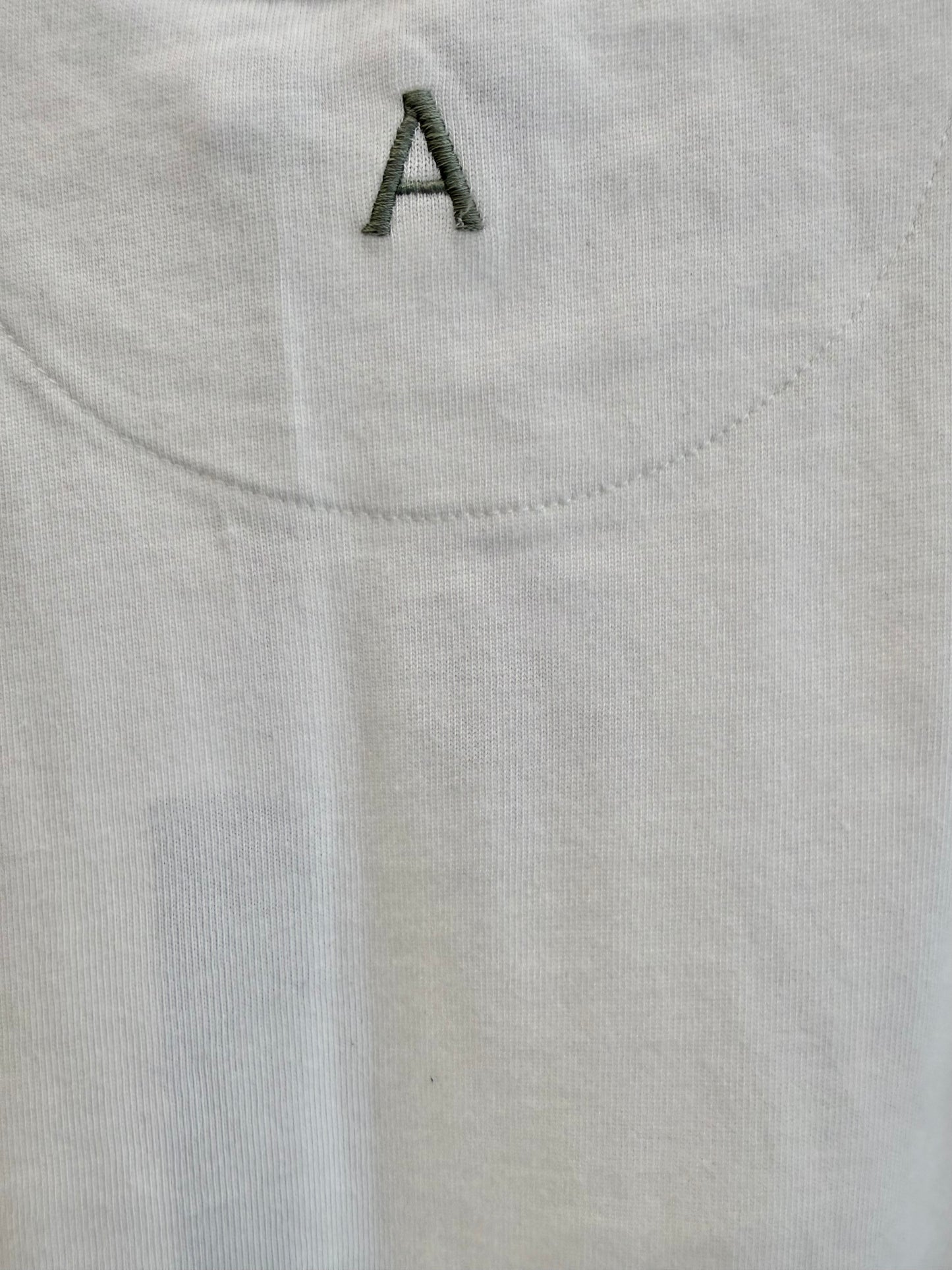 Alémais x Anouk Colantoni Cream Play Embroidered Tee - Size XL