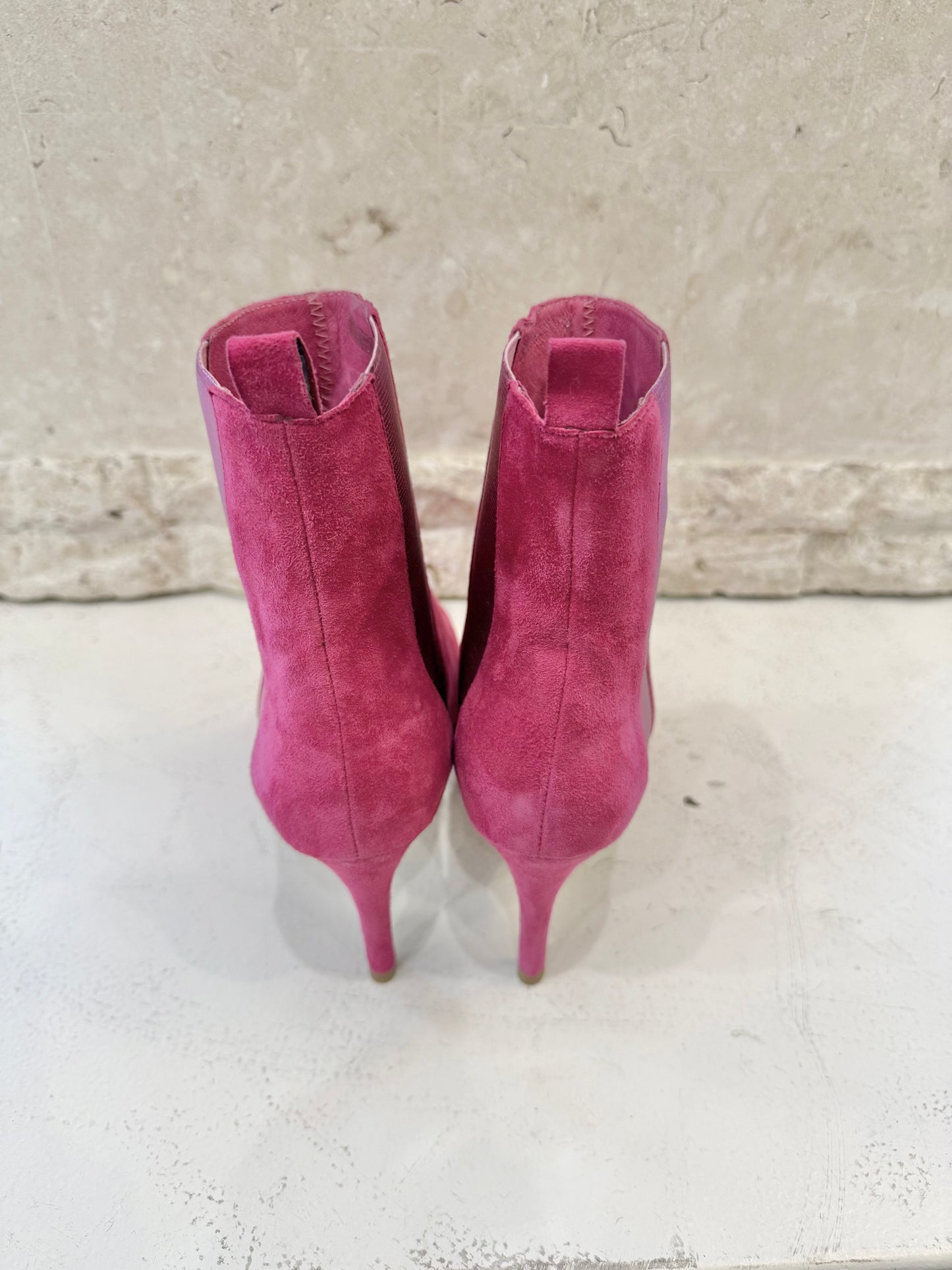 Top End Fuchsia Bryann Suede Boots - Size 39