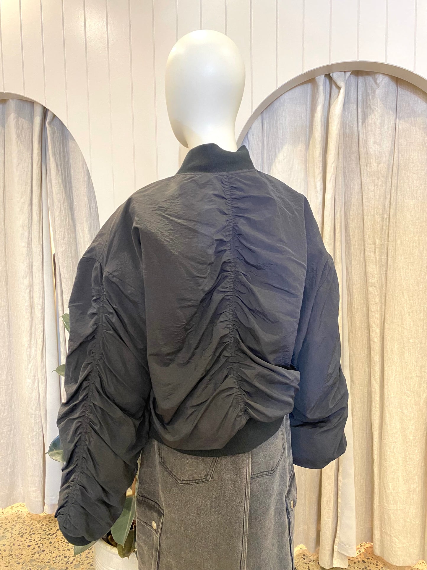 Ena Pelly Lulu Bomber jacket Black - Size 16