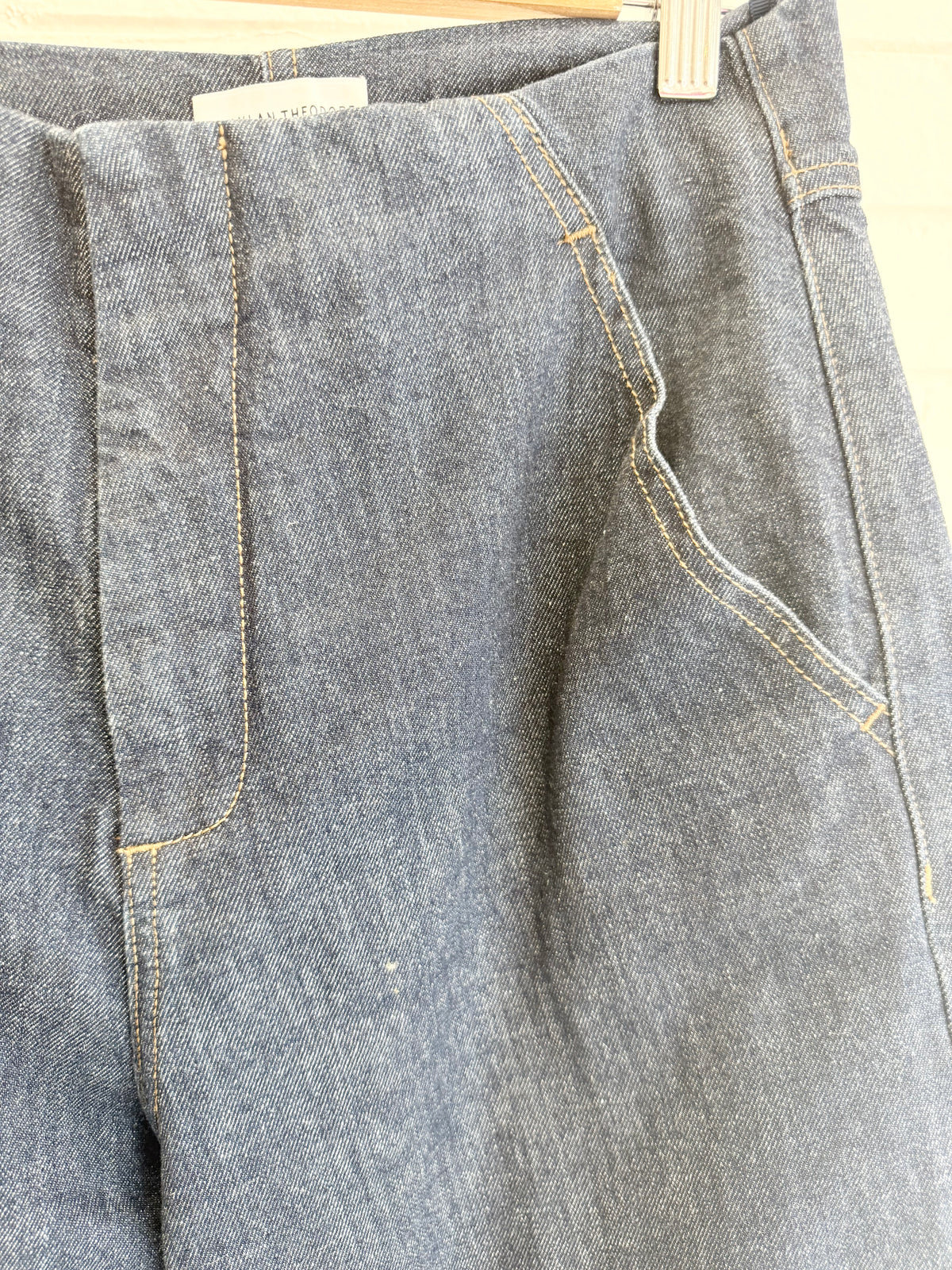 Scanlan Theodore Denim Cropped 32" Jean in Indigo Blue - Size 10