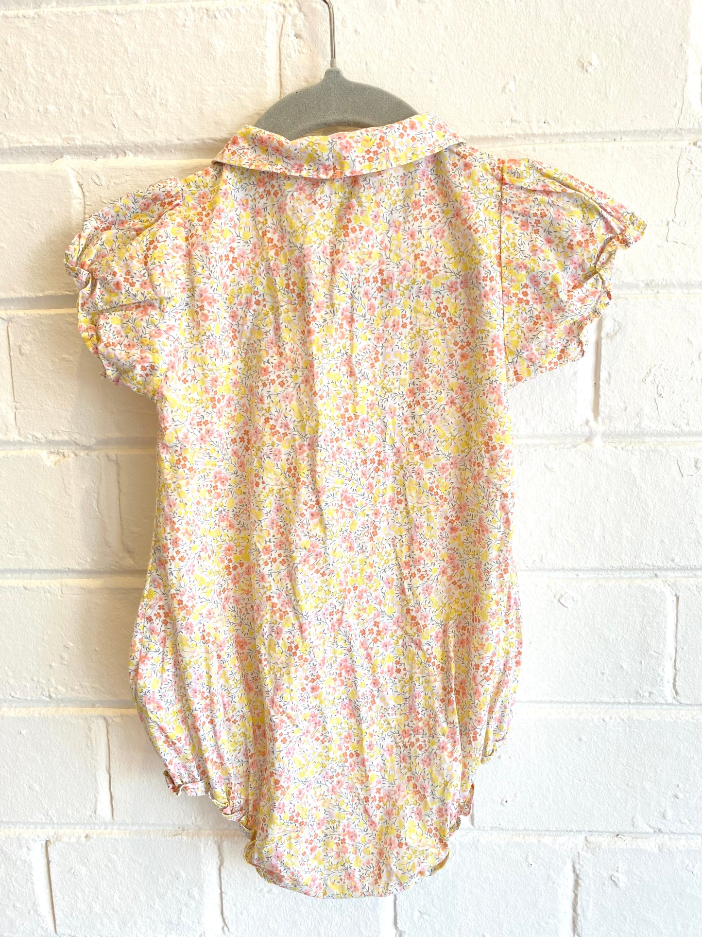 Oliver London Floral Onesie - Size 3/6m