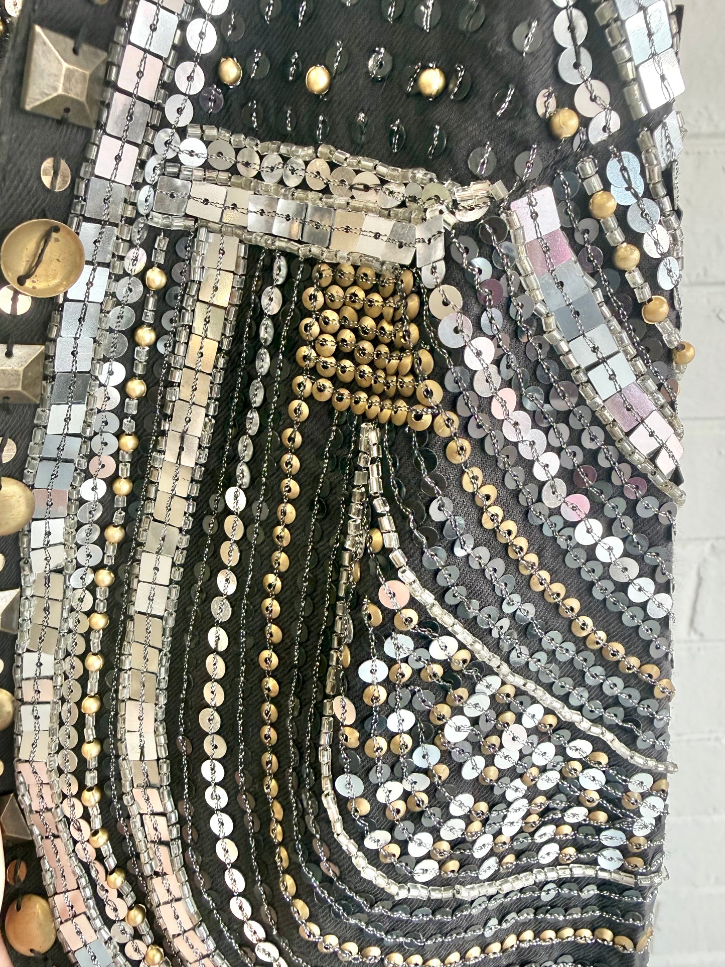 BNWT Joey The Label Sequin Bolero Vest – Black - Size 12