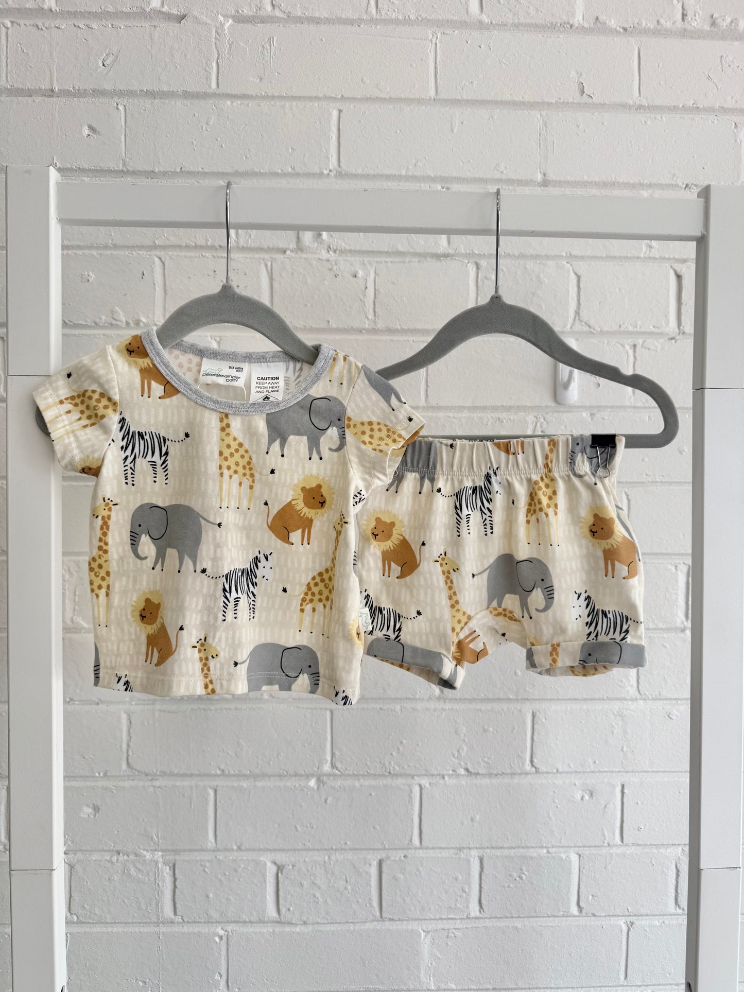 Peter Alexander Yellow African Animal PJ's - Size 000