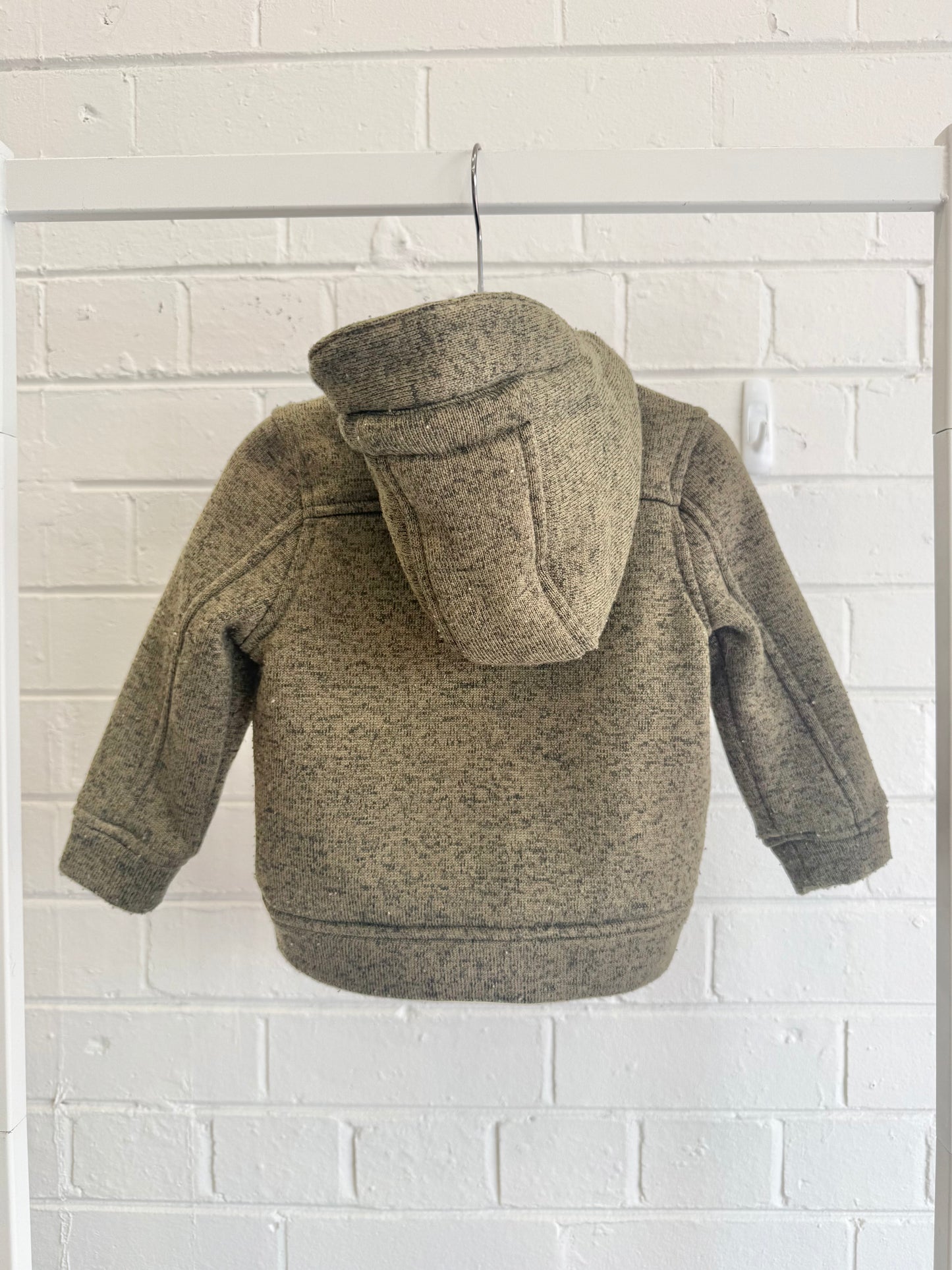 Country Road Khaki Green Zip Up Hoodie - Size 0