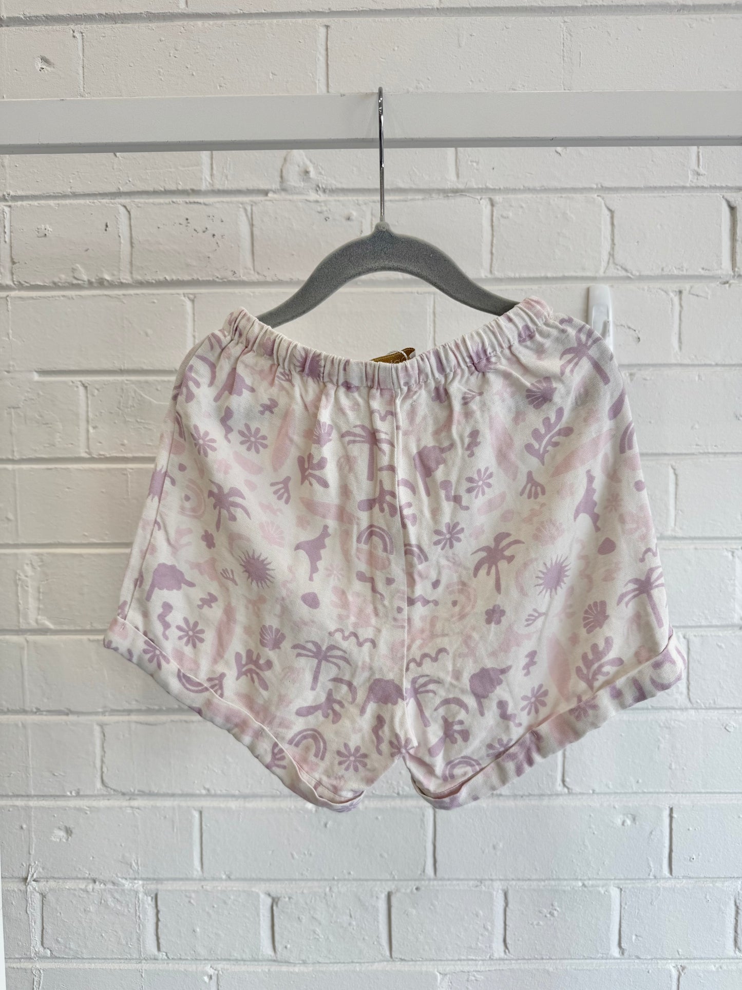 Bonnie and Harlo Purple Print Shorts - Size 6