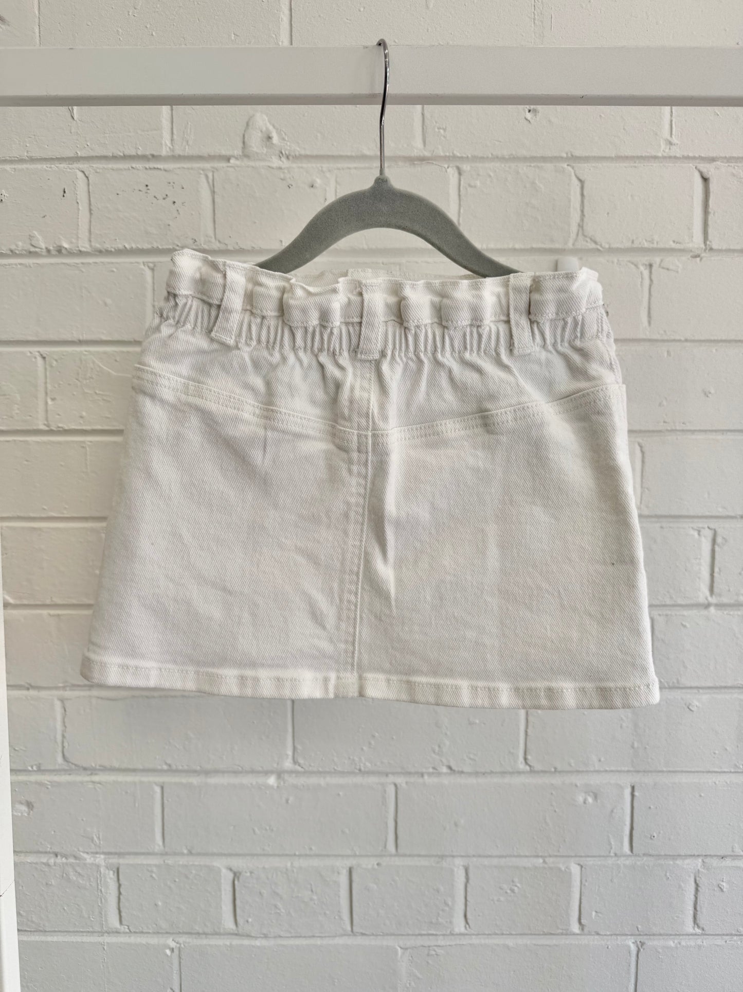 Seed White Denim Skirt - Size 7