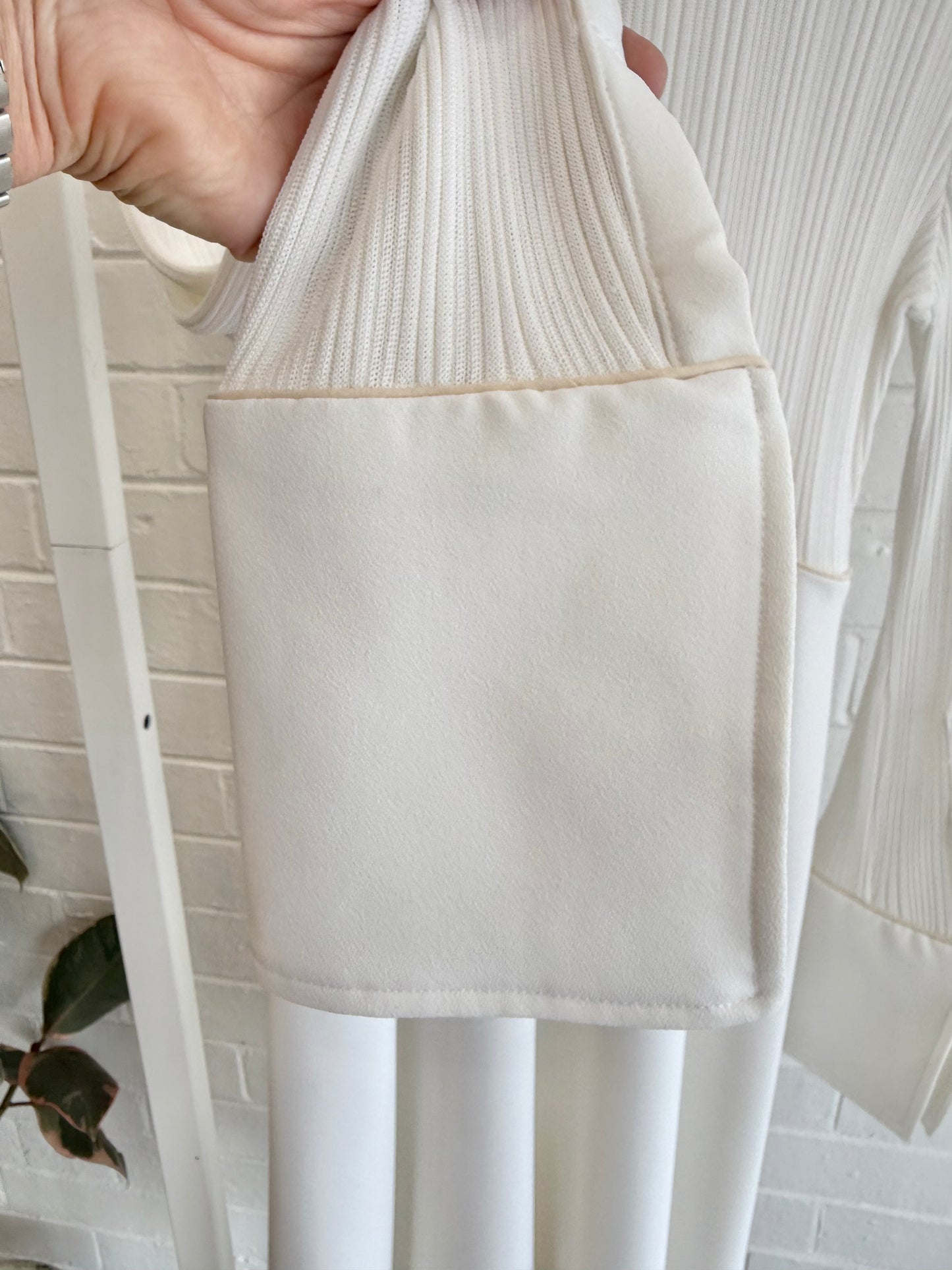 Ellery Drop Waist Dress in Ivory - Size 12