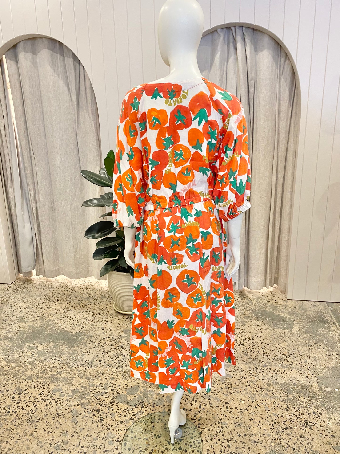 Variety Hour Tomato Midi Dress - Size XL