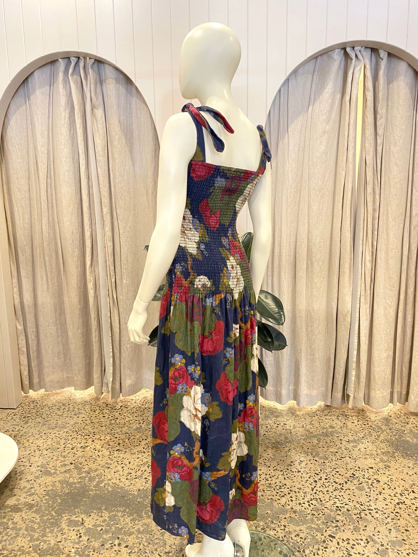 Sir The Label Francesca Shirred Maxi Dress - Size 0 (8)