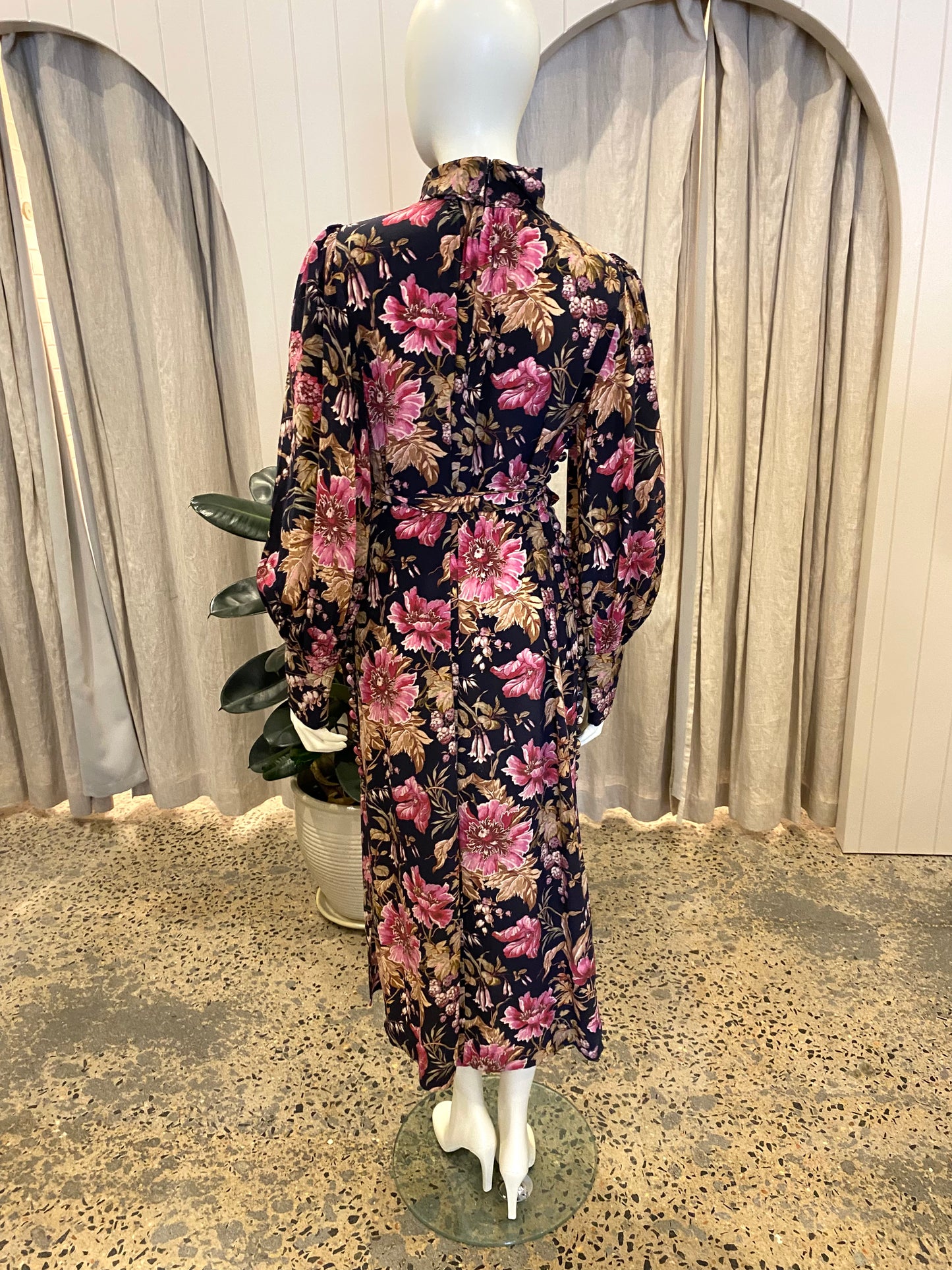 Zimmermann 'Lucky' Floral-print Silk-chiffon Midi Dress - Size 1 (10)