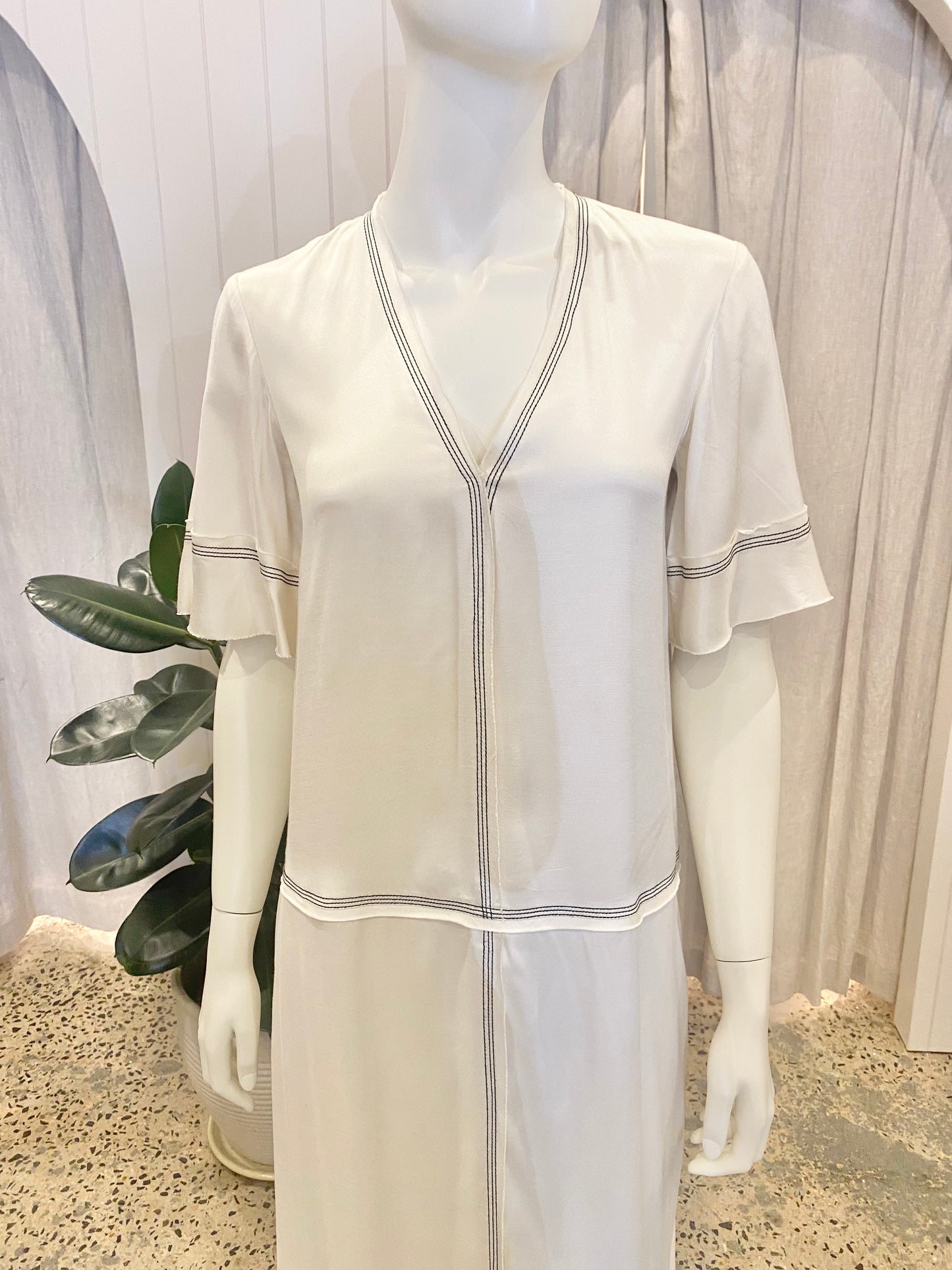 Bec & Bridge Elyna Short Sleeve Maxi Dress - Size XS (8)