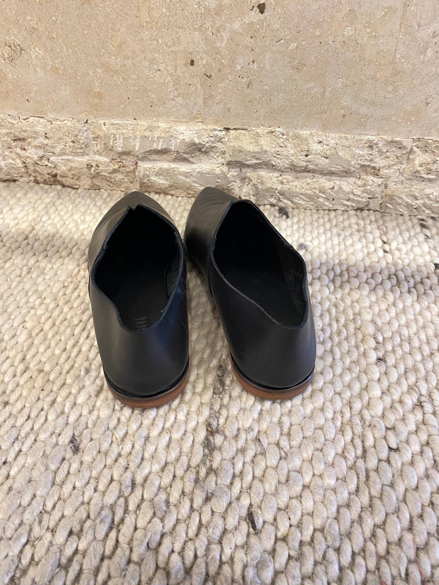 St Agni 'Romy' Flats in Black - Size 38