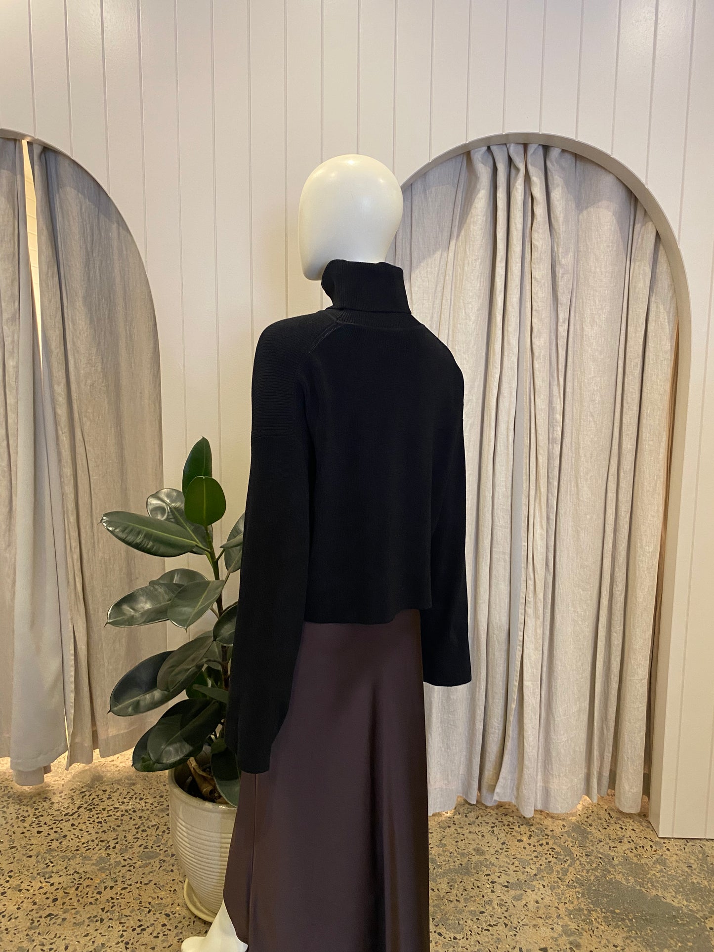 Scanlan Theodore Ribbed Kint Rollneck Jumper - Size Small (10)