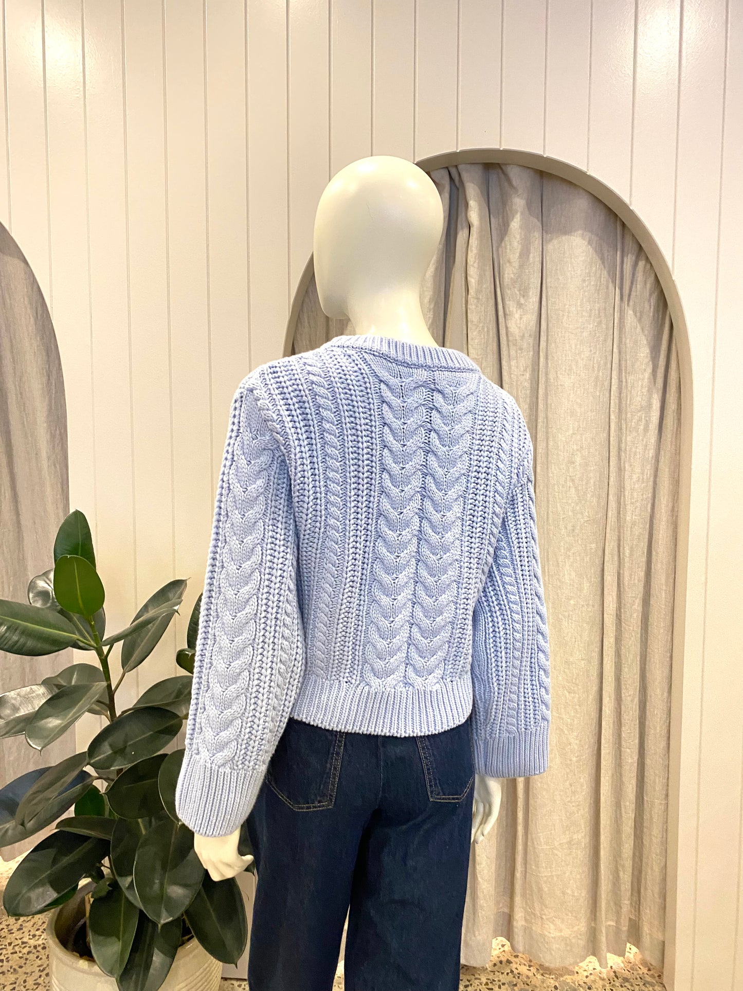Kivari Blue Brielle Knit Jumper - Size 8