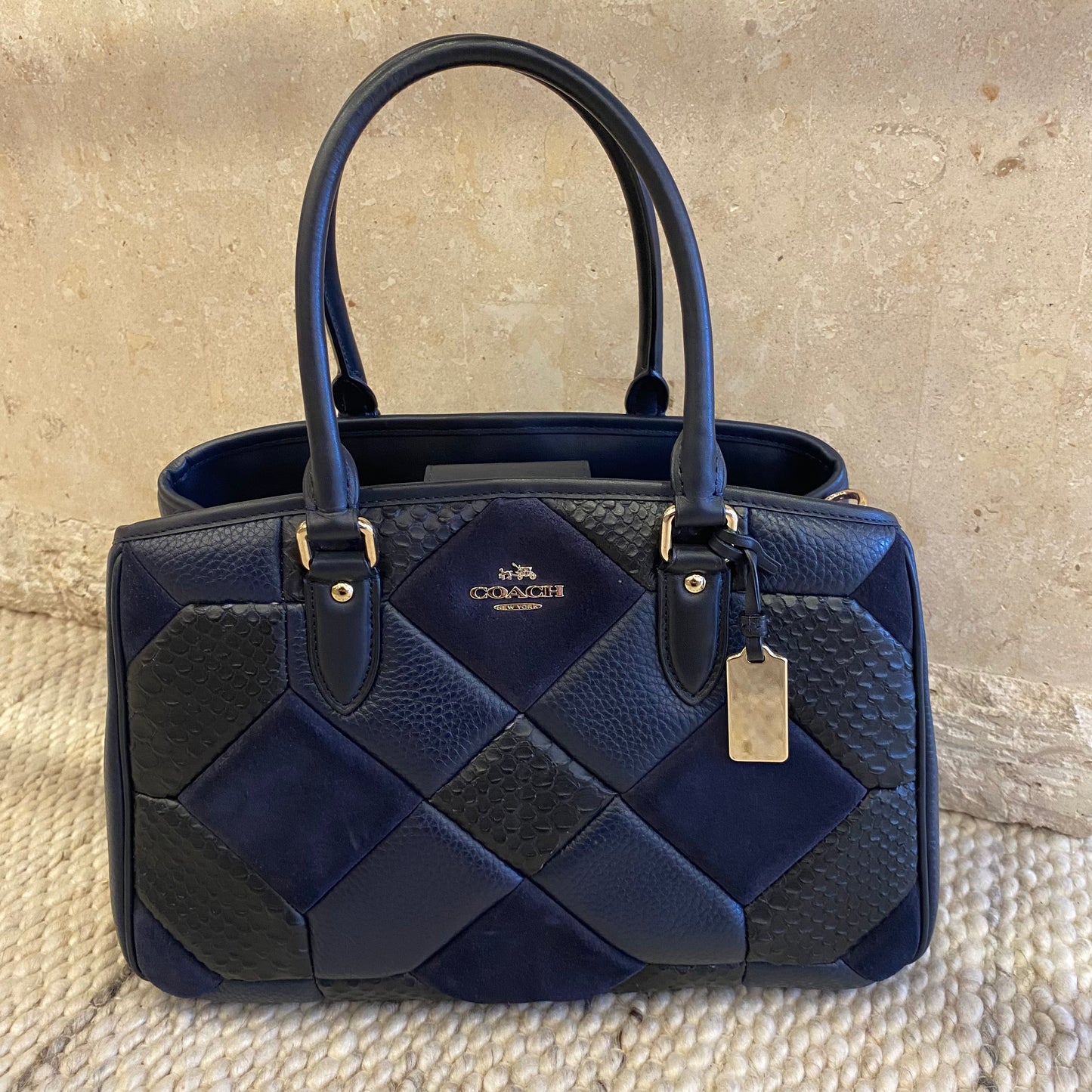 Coach Patchwork Empire Carryall Shoulder Bag
