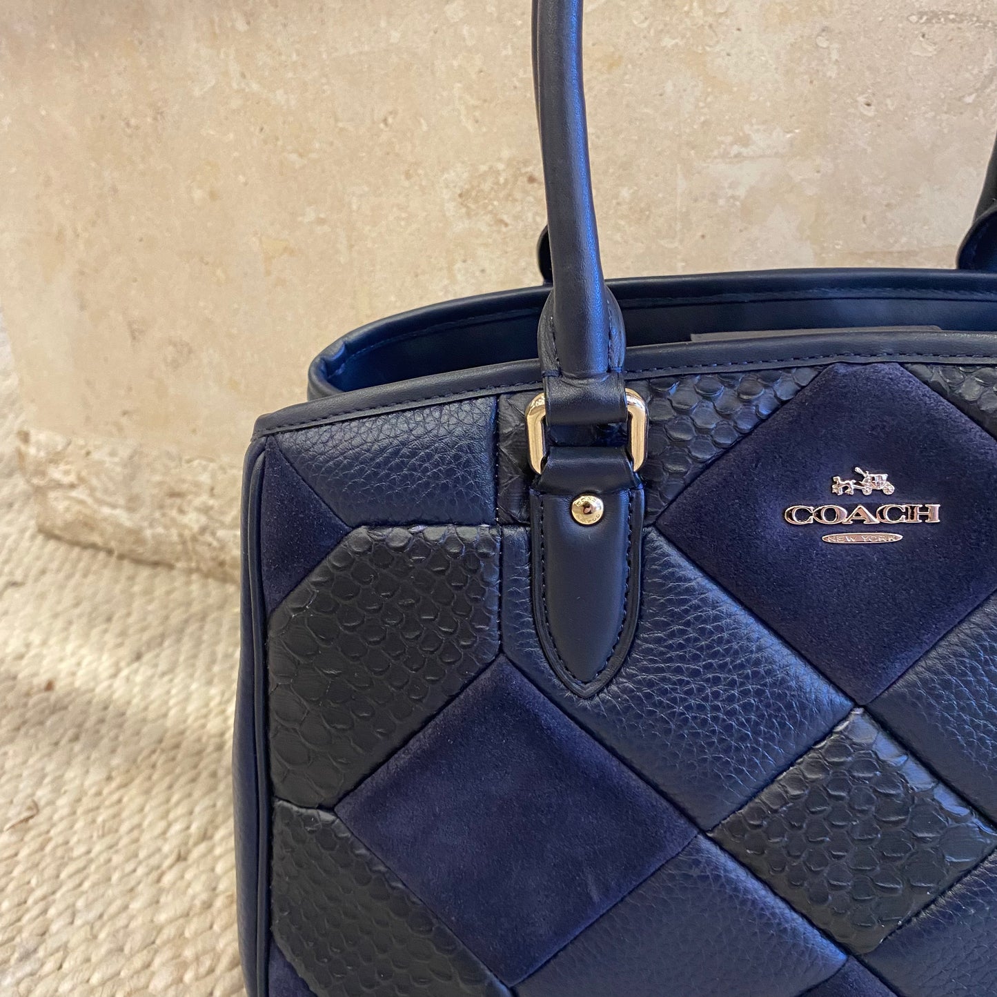 Coach Patchwork Empire Carryall Shoulder Bag