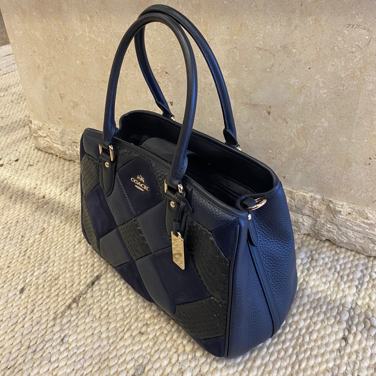 Coach Patchwork Empire Carryall Shoulder Bag