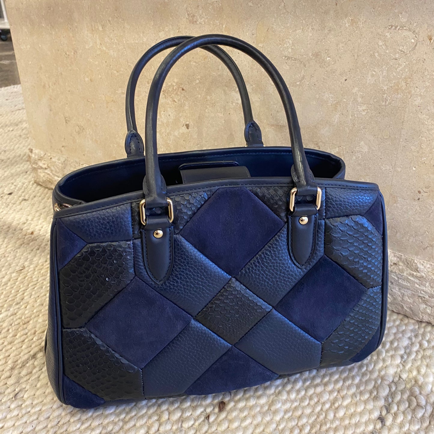 Coach Patchwork Empire Carryall Shoulder Bag