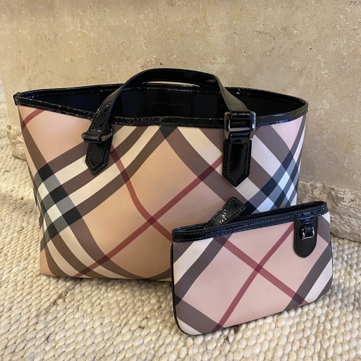 Burberry Nova Check Tote Bag - Vintage