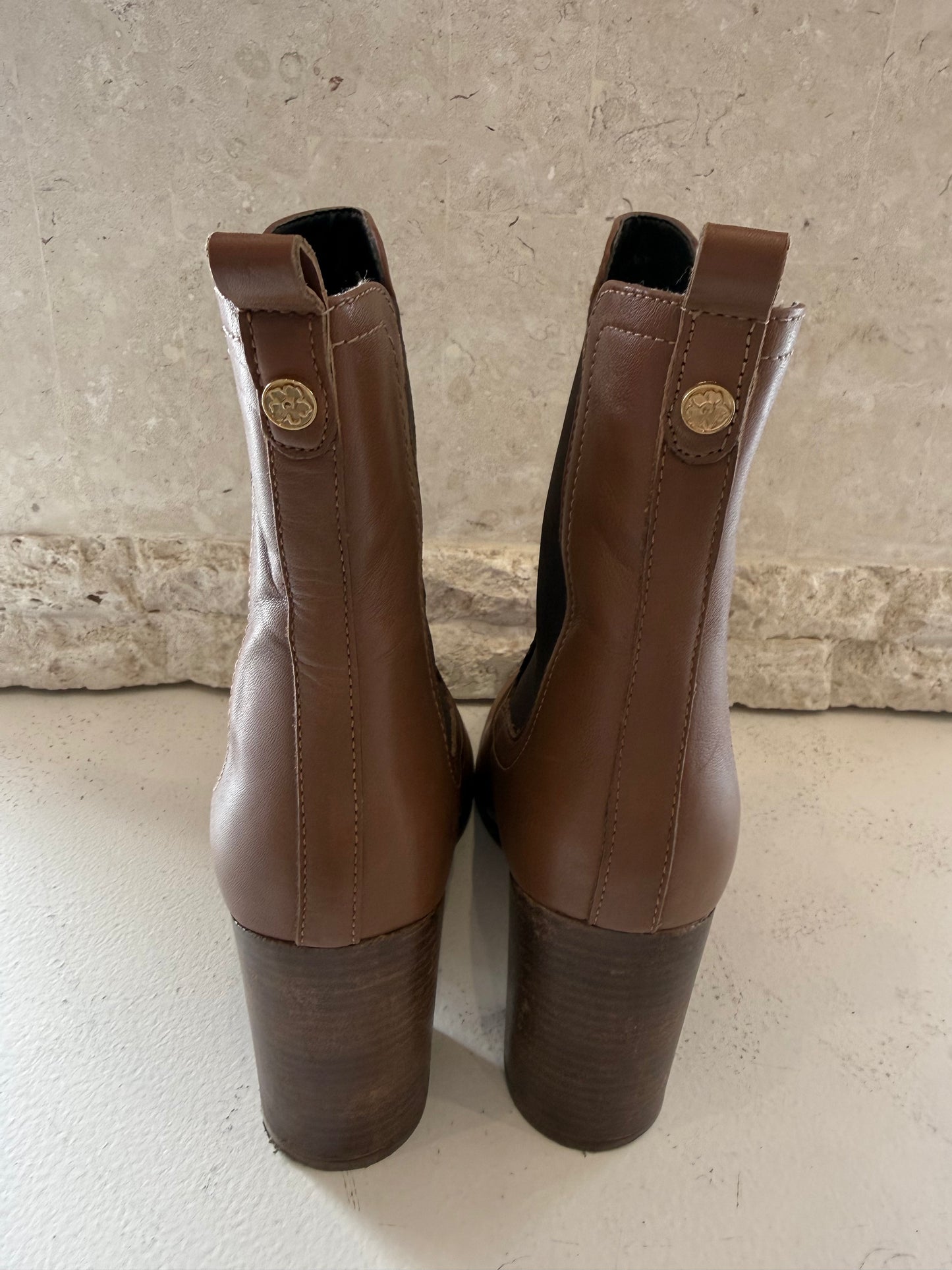 Ted Baker Tan Daphina Leather Boots - Size 39
