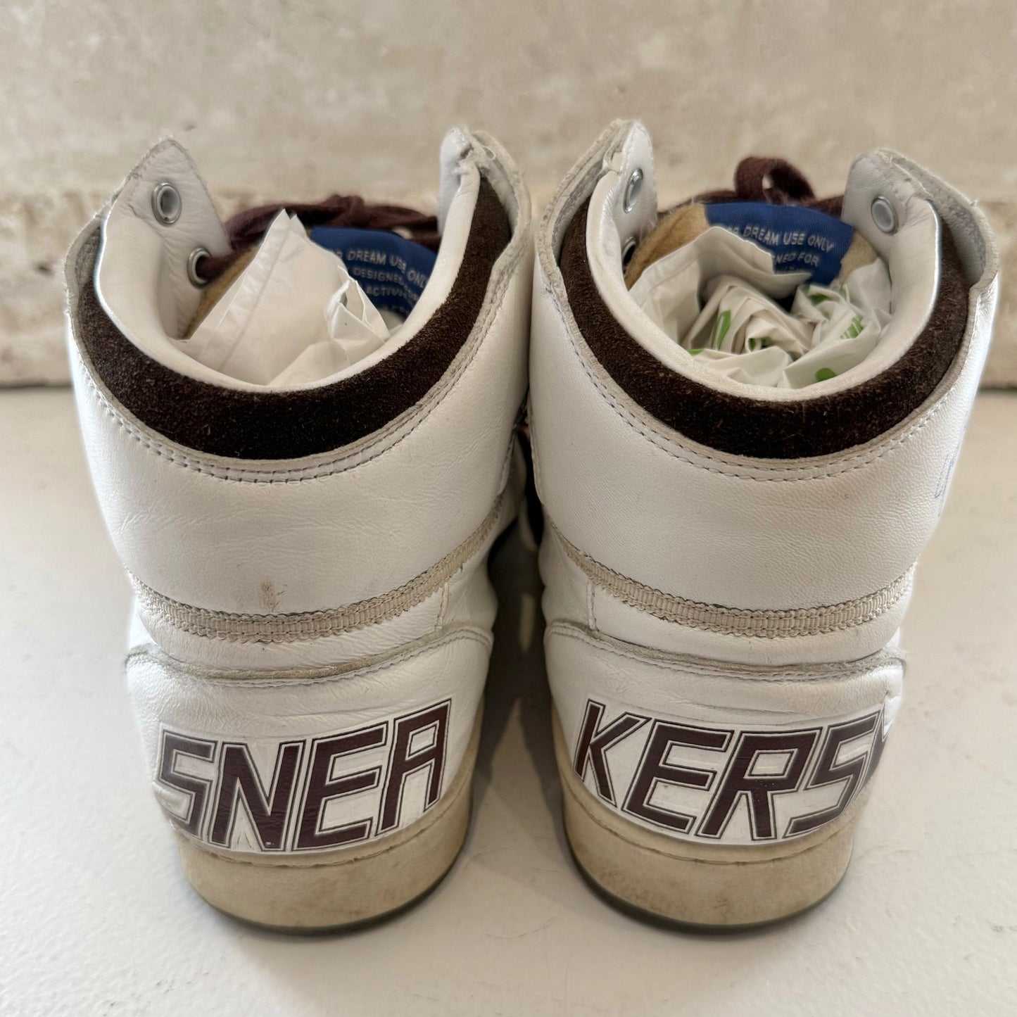 Golden Goose White Sky Star Sneakers - Size 42