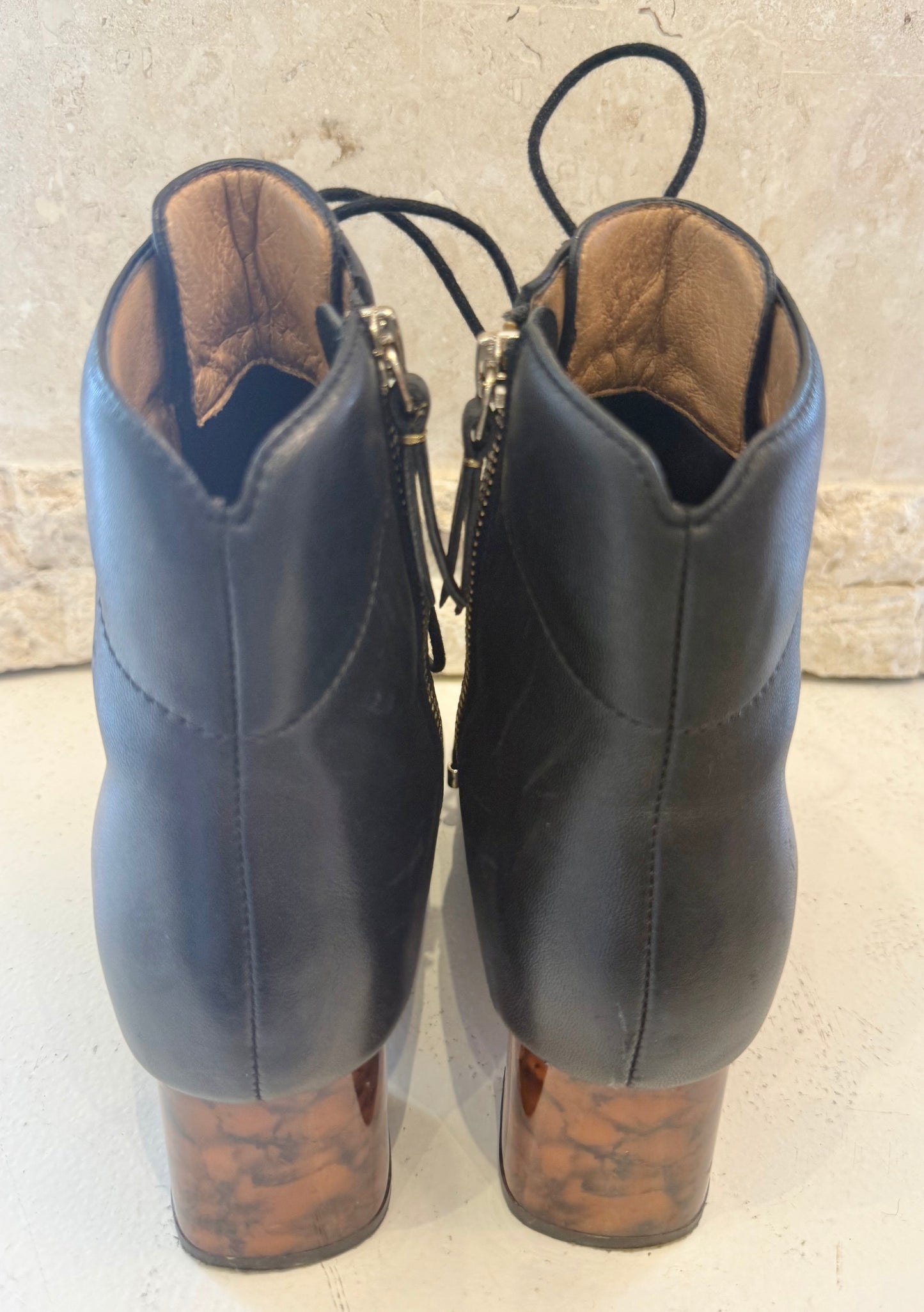 Frankie4 'Andrea' Lace Up Boots in Black - Size 6 (EU37)